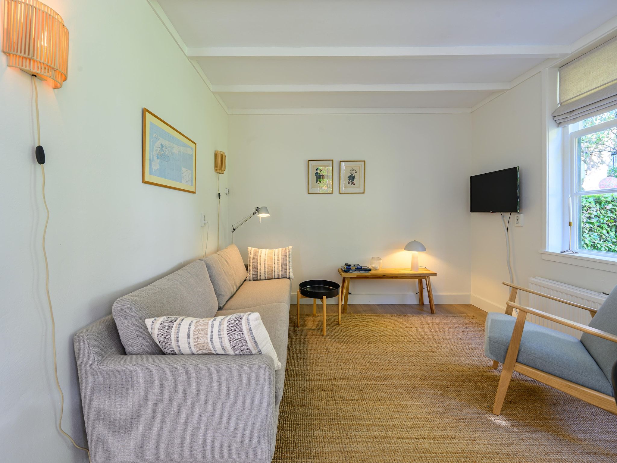De woonkamer van Vakantiehuis Fijn in Bergen