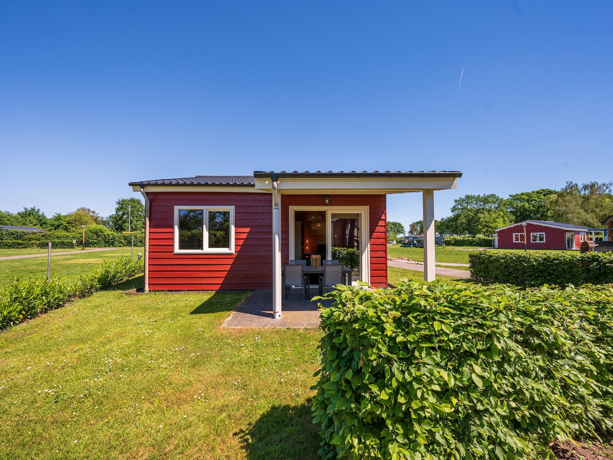 De buitenkant van Vakantiehuisje 20 in Someren-Heide