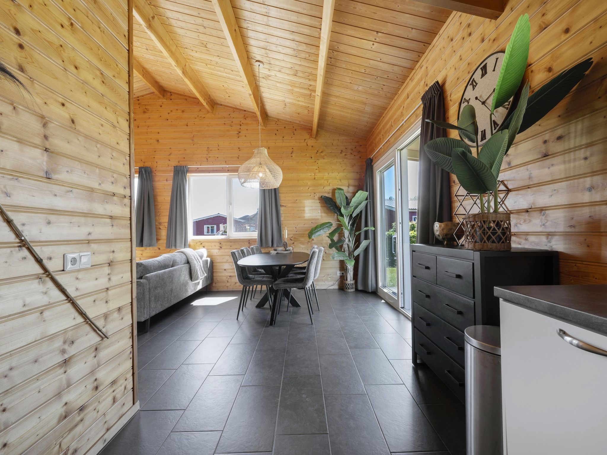 De woonkamer van Vakantiehuisje 20 in Someren-Heide