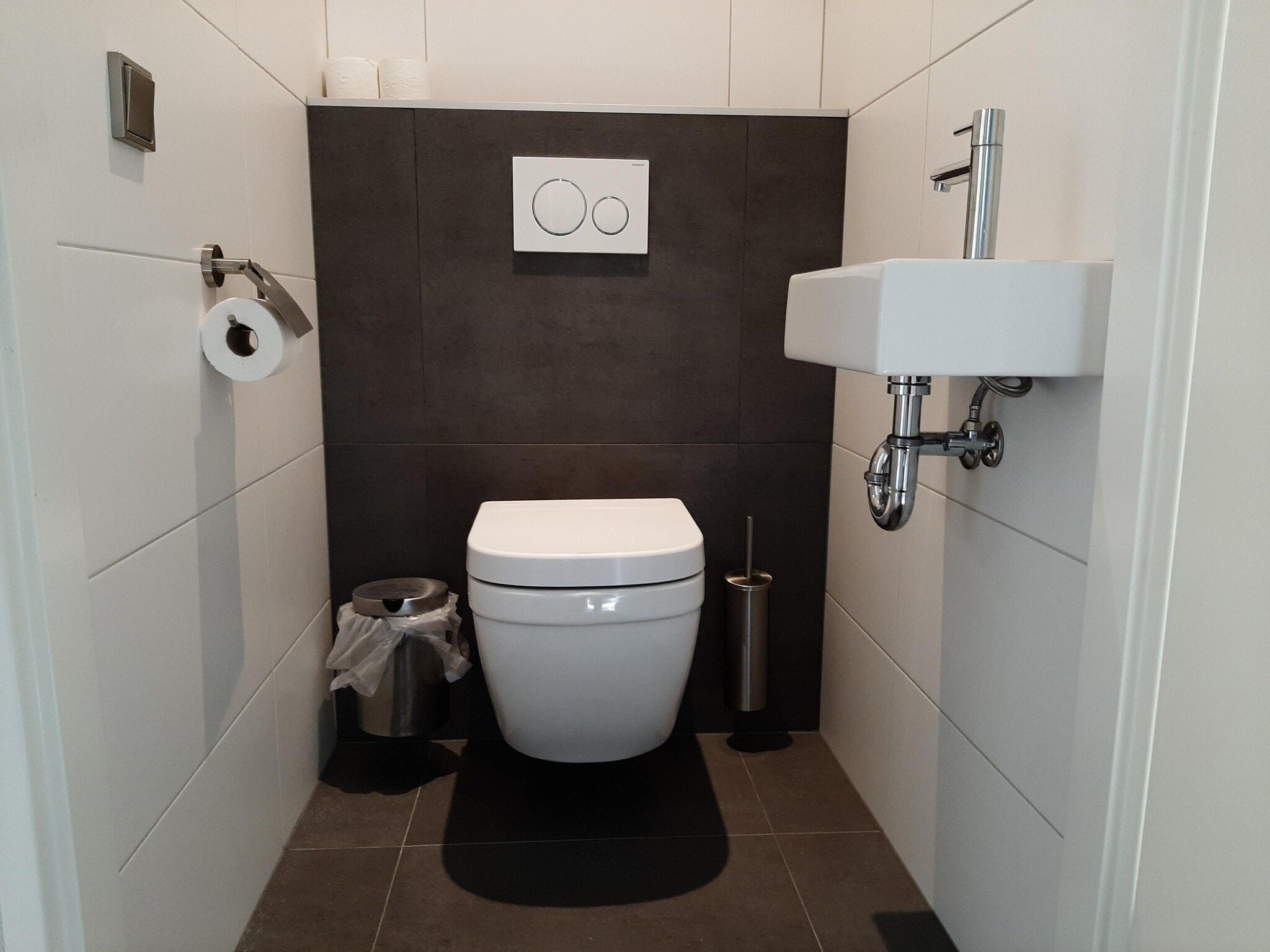 De badkamer van Kustwoning Baarland in Zeeland in Baarland