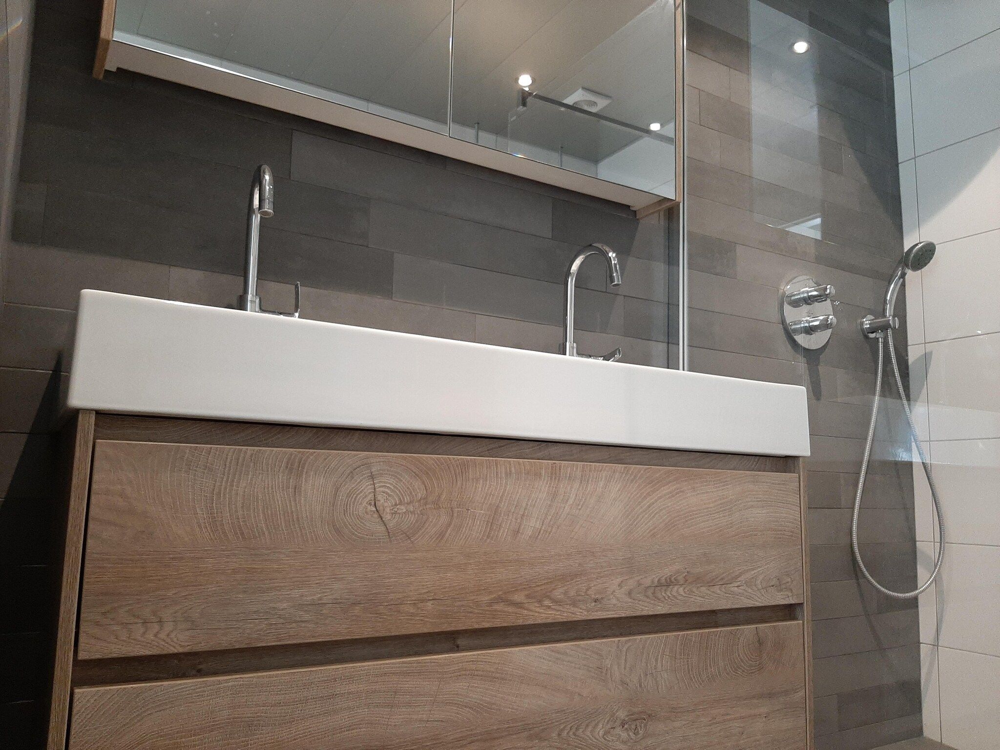 De badkamer van Kustwoning Baarland in Zeeland in Baarland