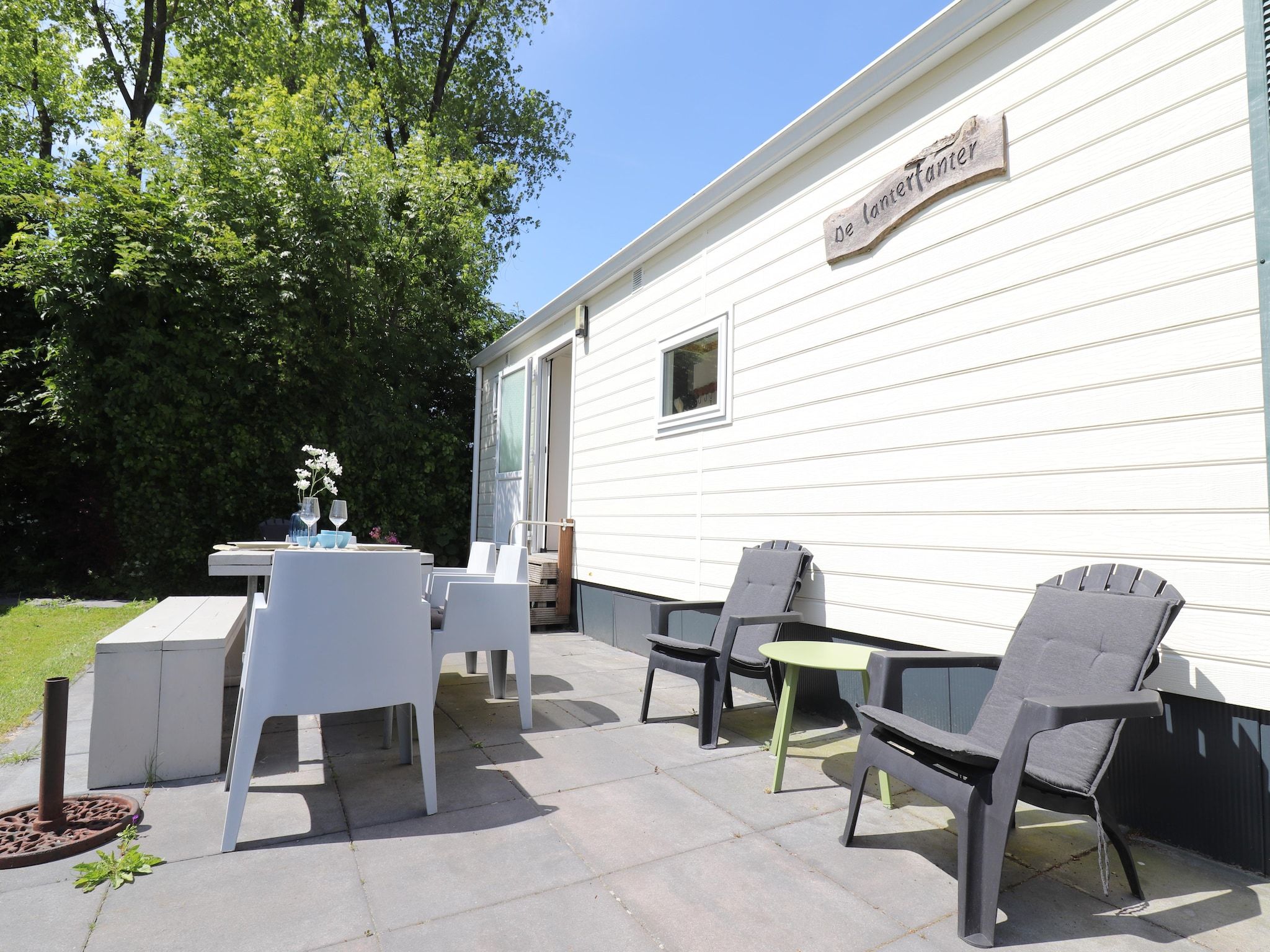 Het terras van De Lanterfanter in Grou