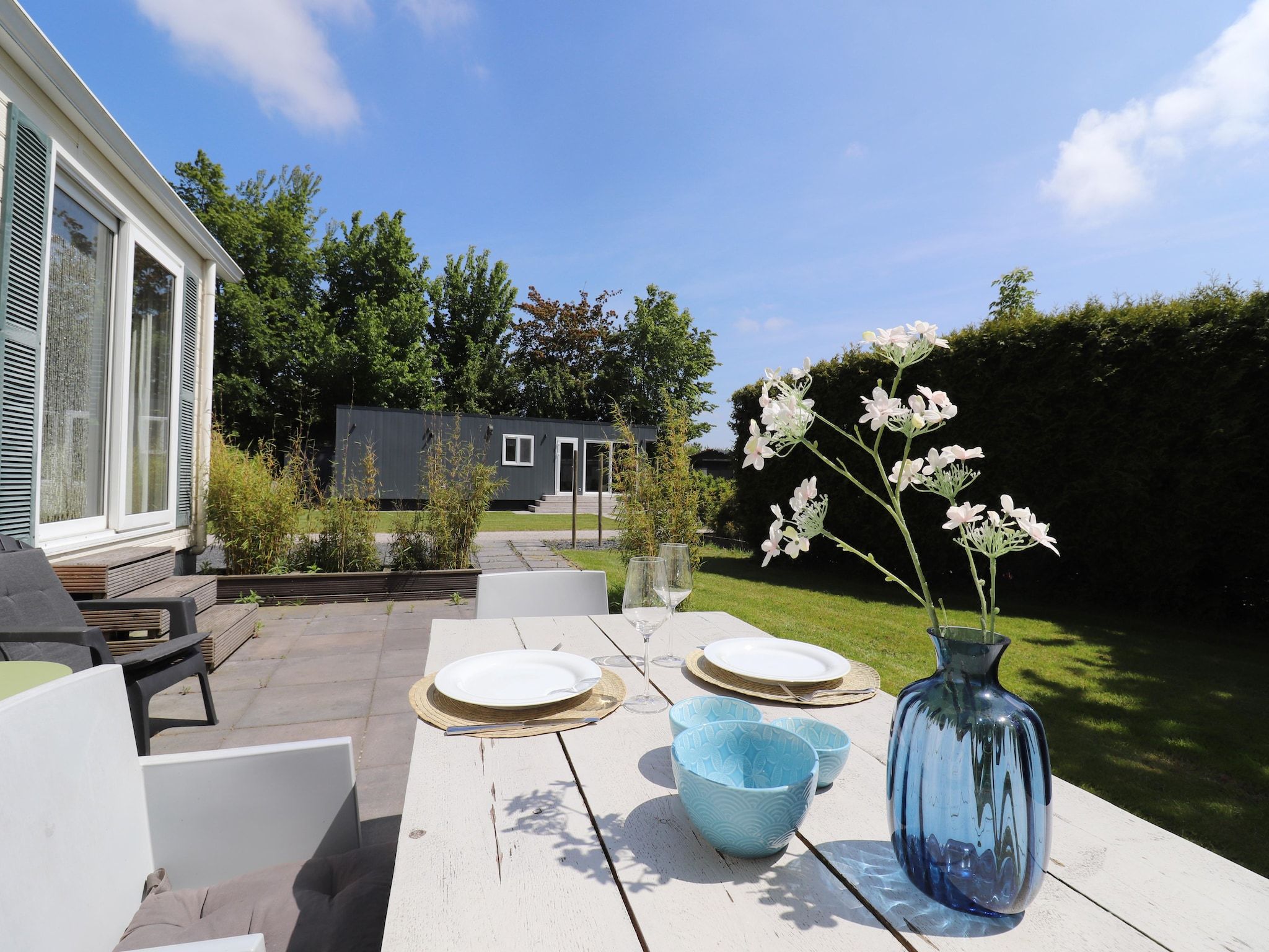 Het terras van De Lanterfanter in Grou