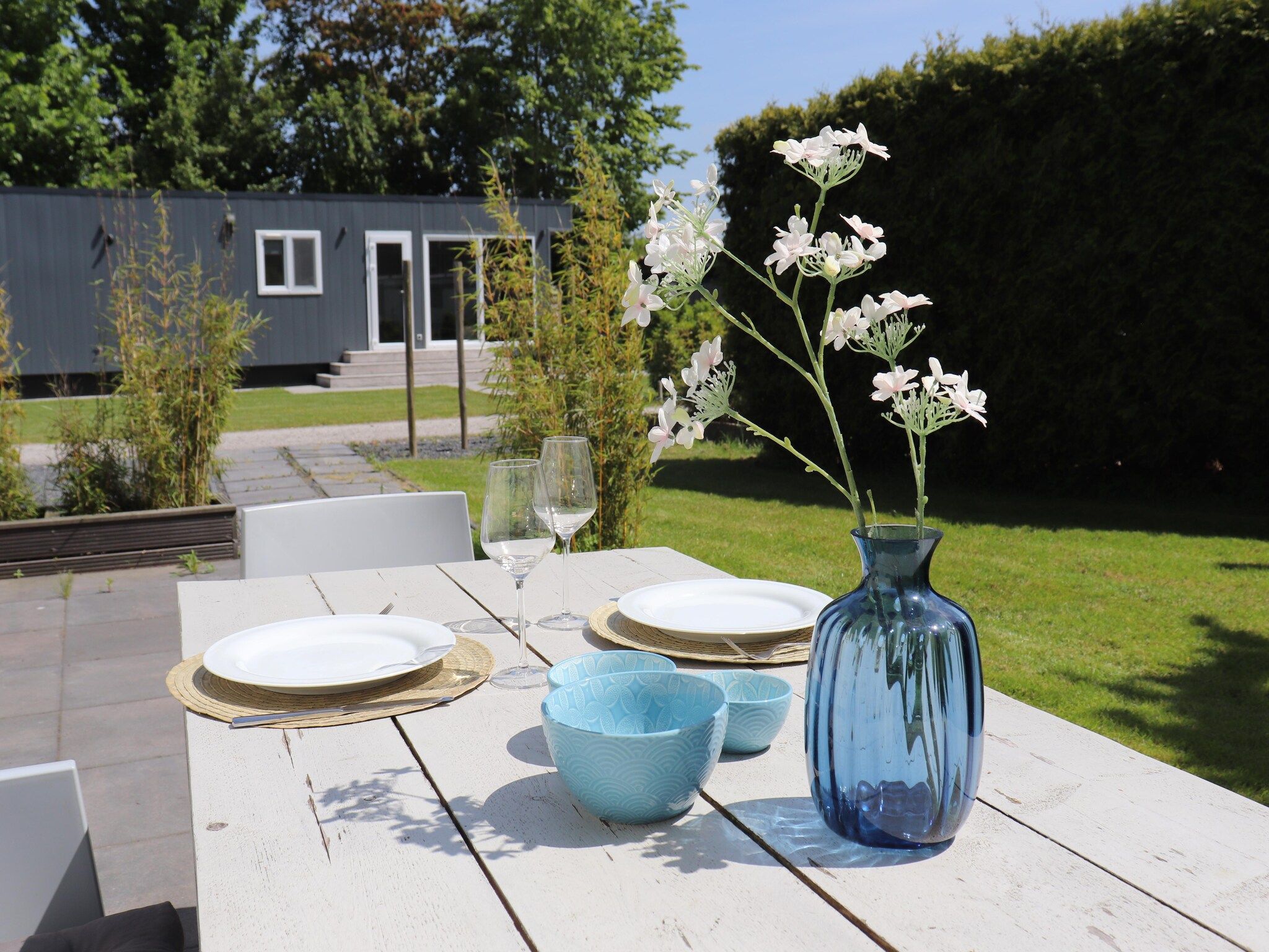 Het terras van De Lanterfanter in Grou