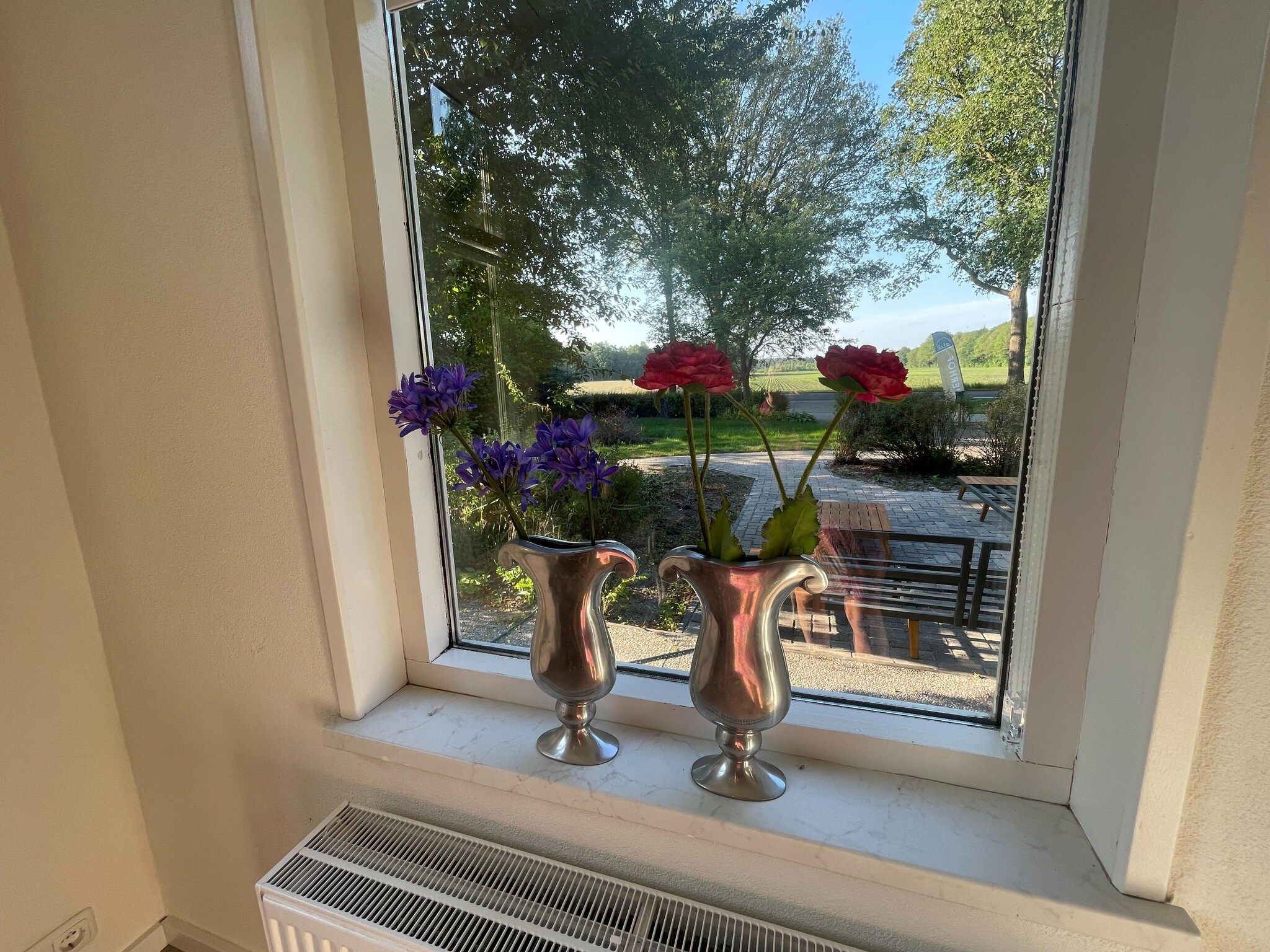 Het uitzicht vanaf Elperhof home 16A in Schoonloo