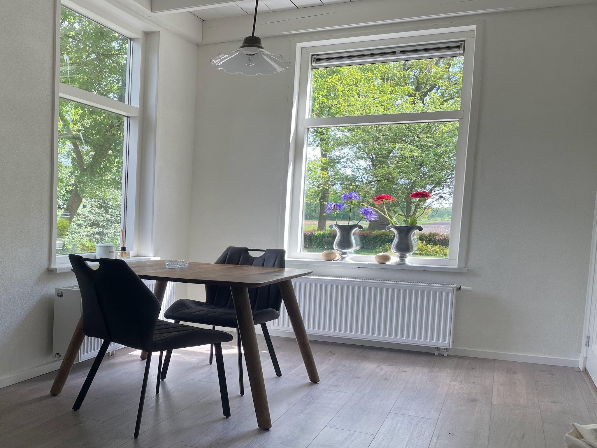 De eetkamer van Elperhof home 16A in Schoonloo