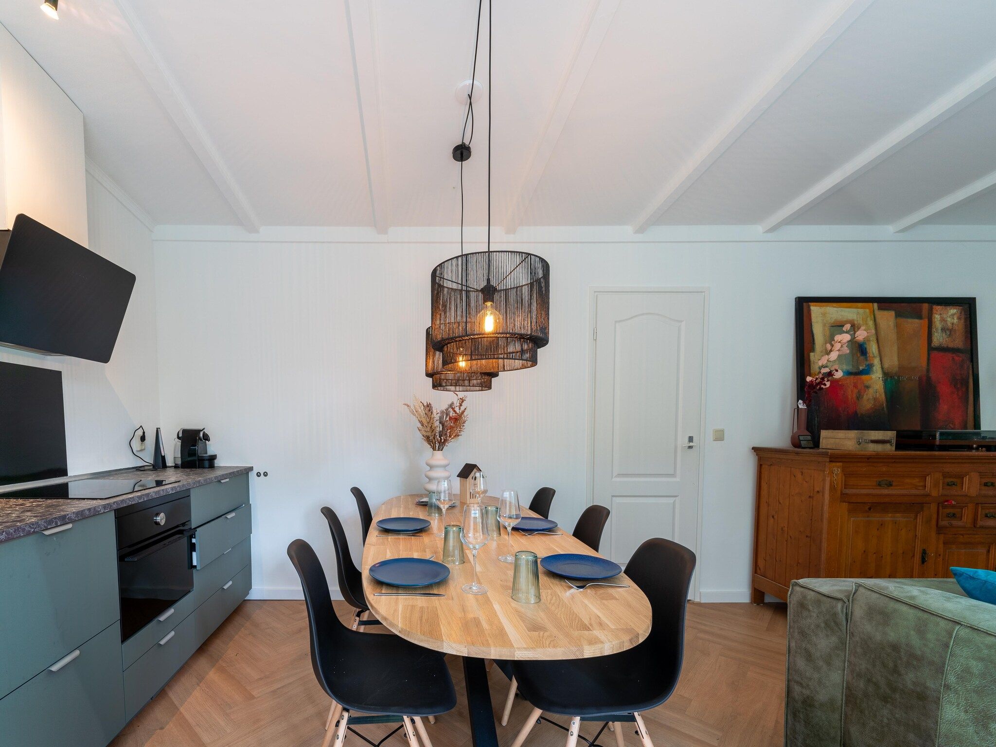 De keuken van Bos suite in Zelhem