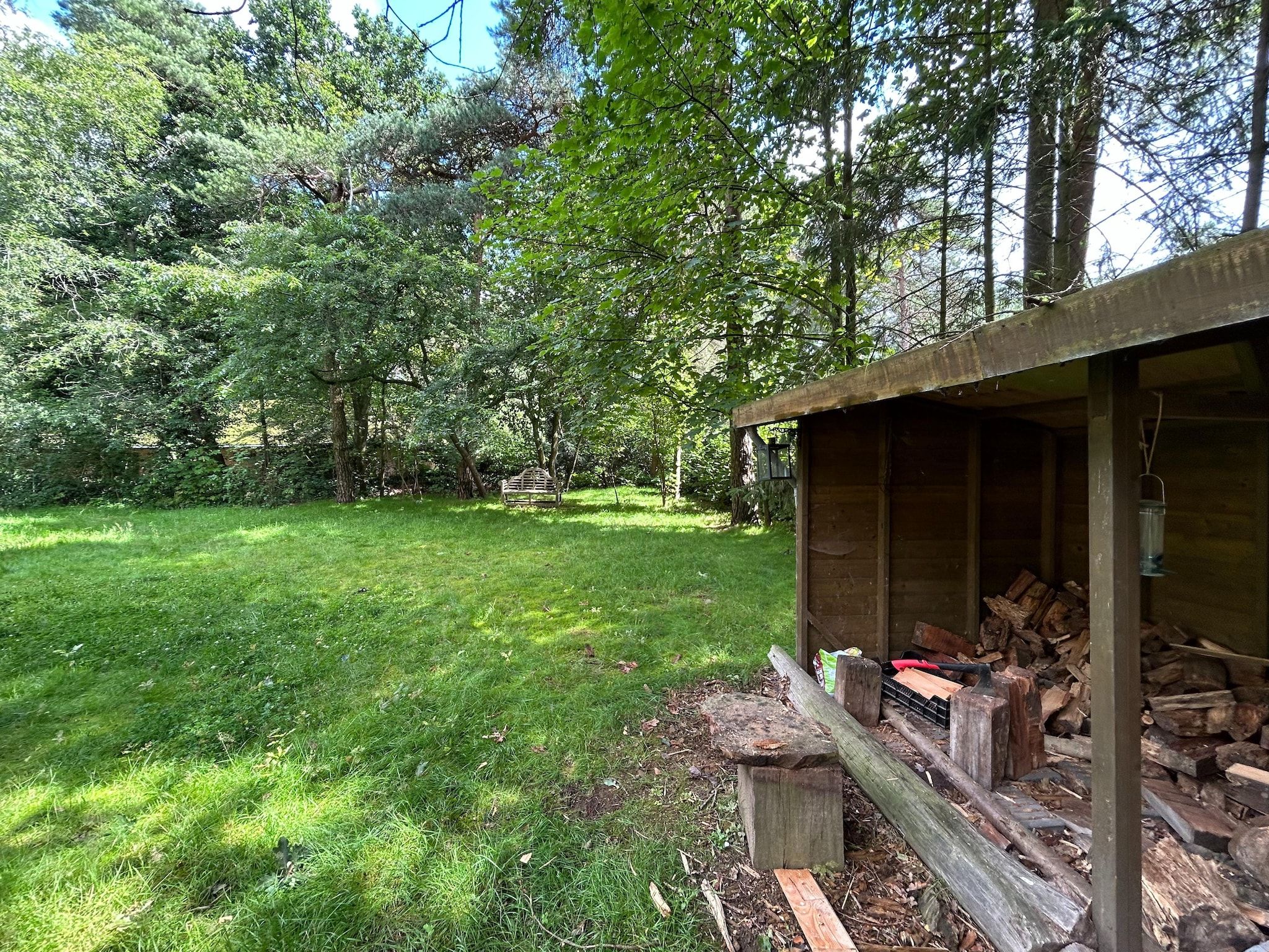 Het uitzicht vanaf Bos suite in Zelhem
