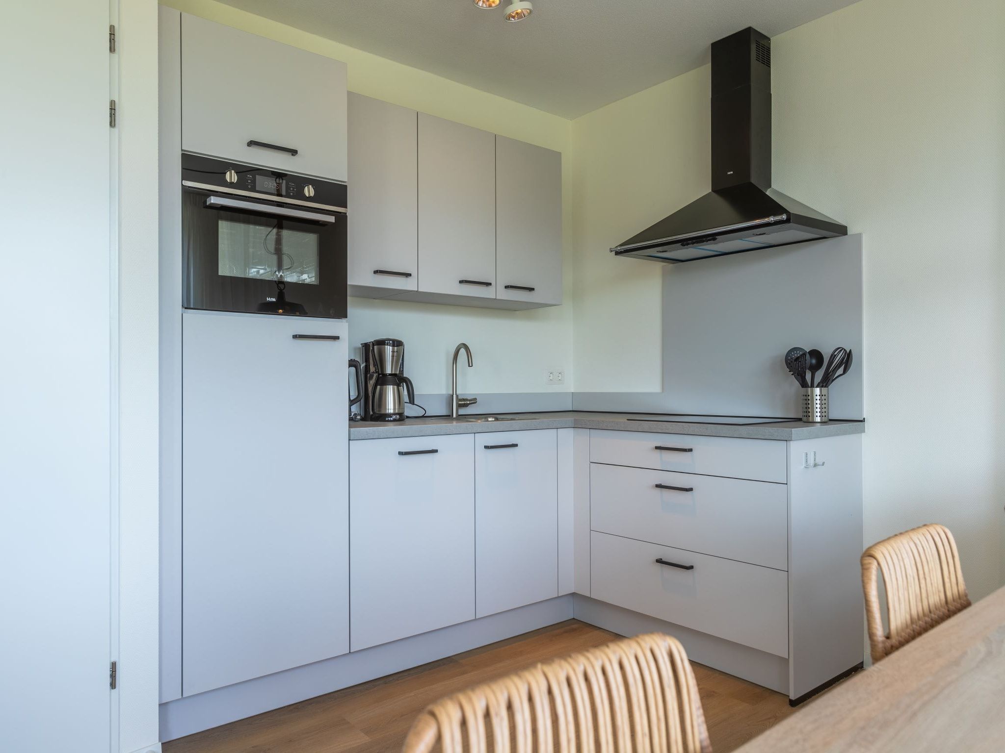 De keuken van Resort Cadzand 3 in Cadzand