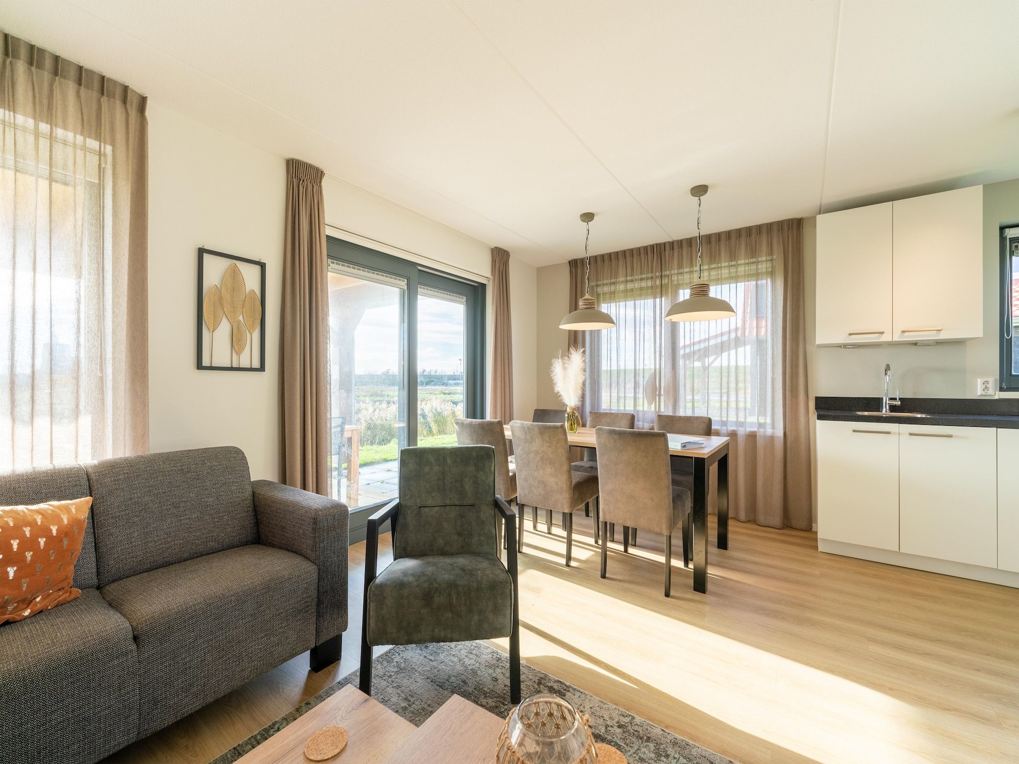 De woonkamer van Gogge Huis NR 53 in Scherpenisse