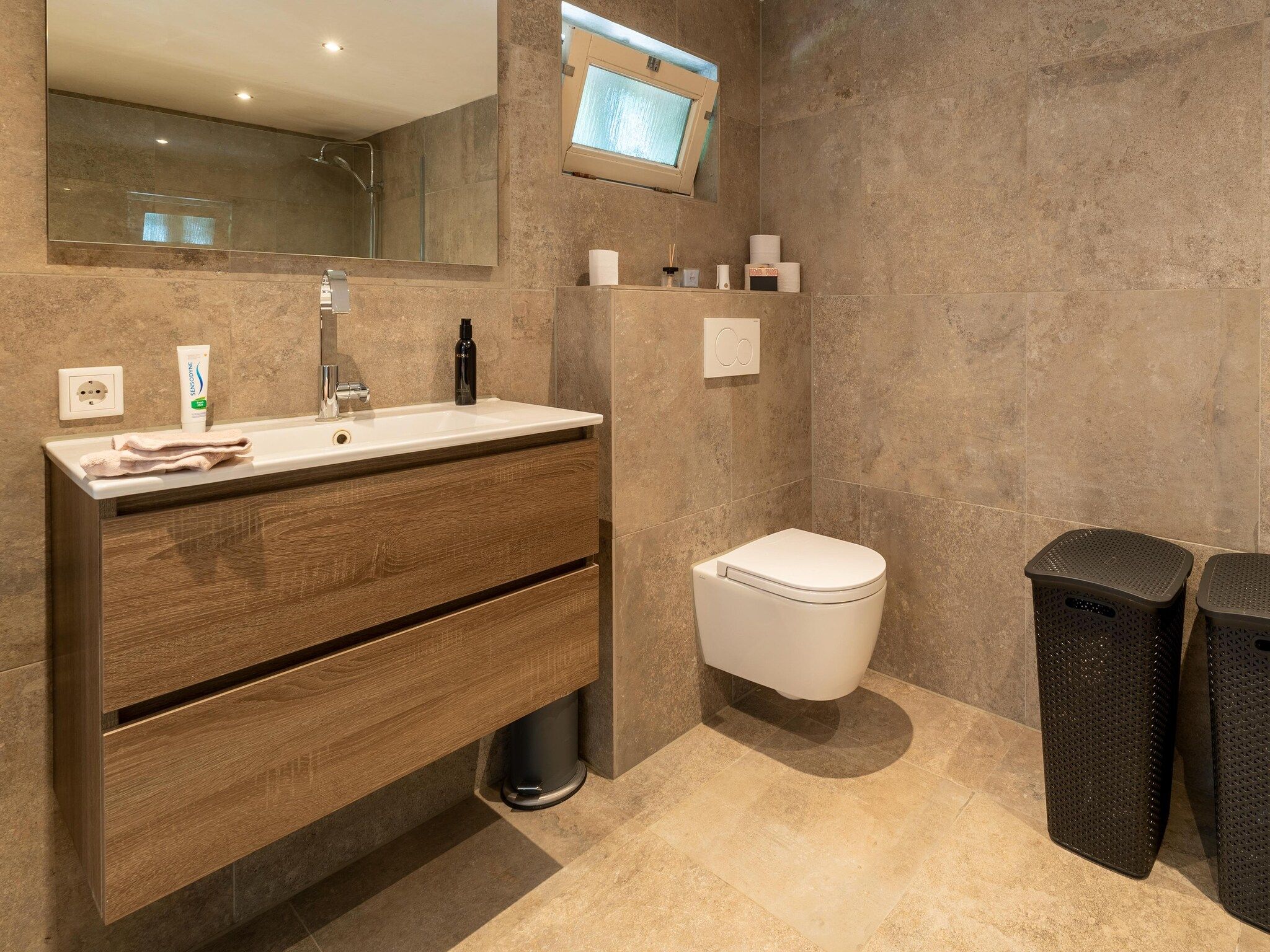 De badkamer van Vakantiewoning de Zwaluw in Eibergen