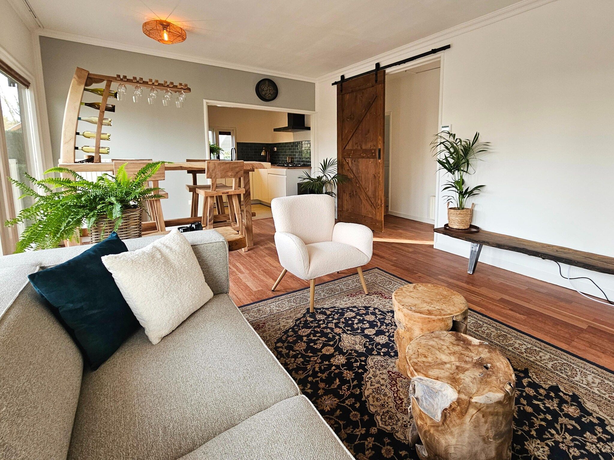 De woonkamer van Chalet Kieftveen Voorthuizen II 4 pax -817 in Voorthuizen