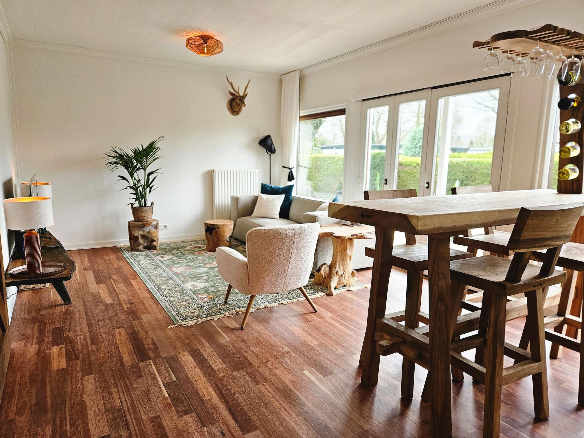 De woonkamer van Chalet Kieftveen Voorthuizen II 4 pax -817 in Voorthuizen