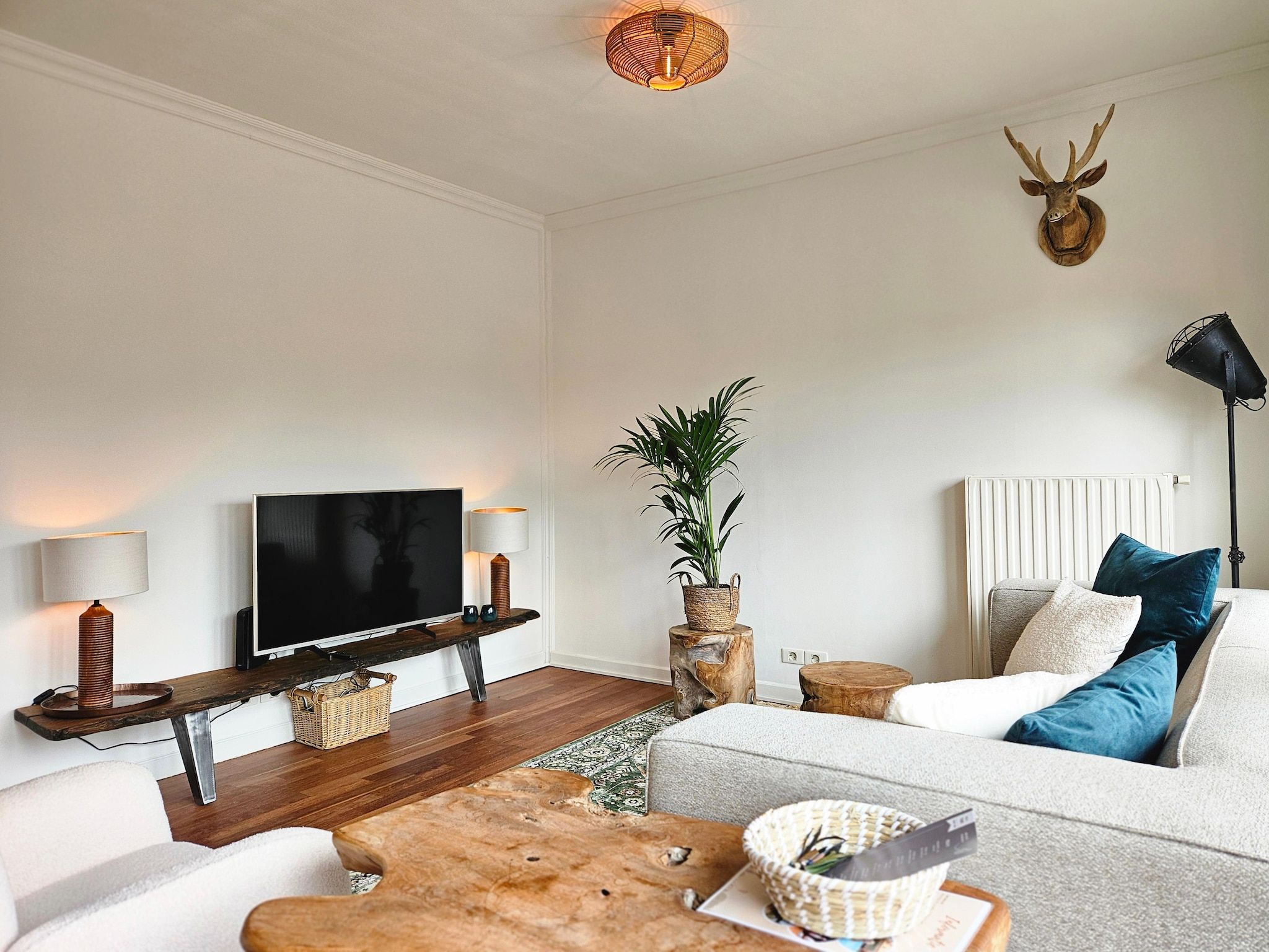 De woonkamer van Chalet Kieftveen Voorthuizen II 4 pax -817 in Voorthuizen