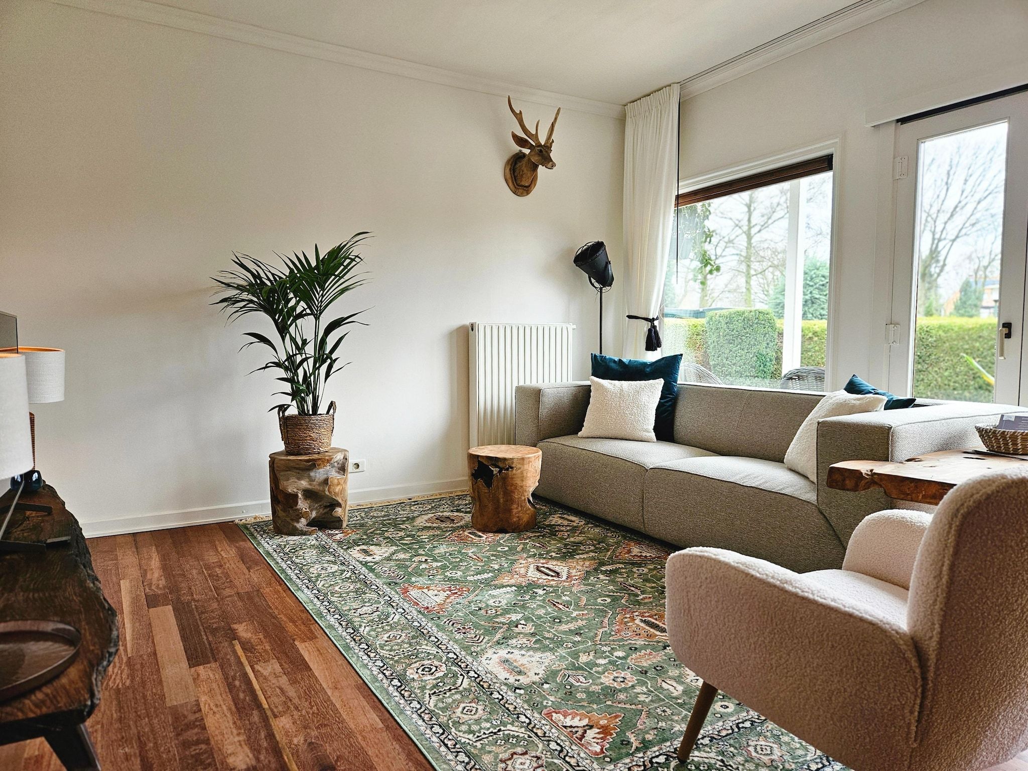 De woonkamer van Chalet Kieftveen Voorthuizen II 4 pax -817 in Voorthuizen