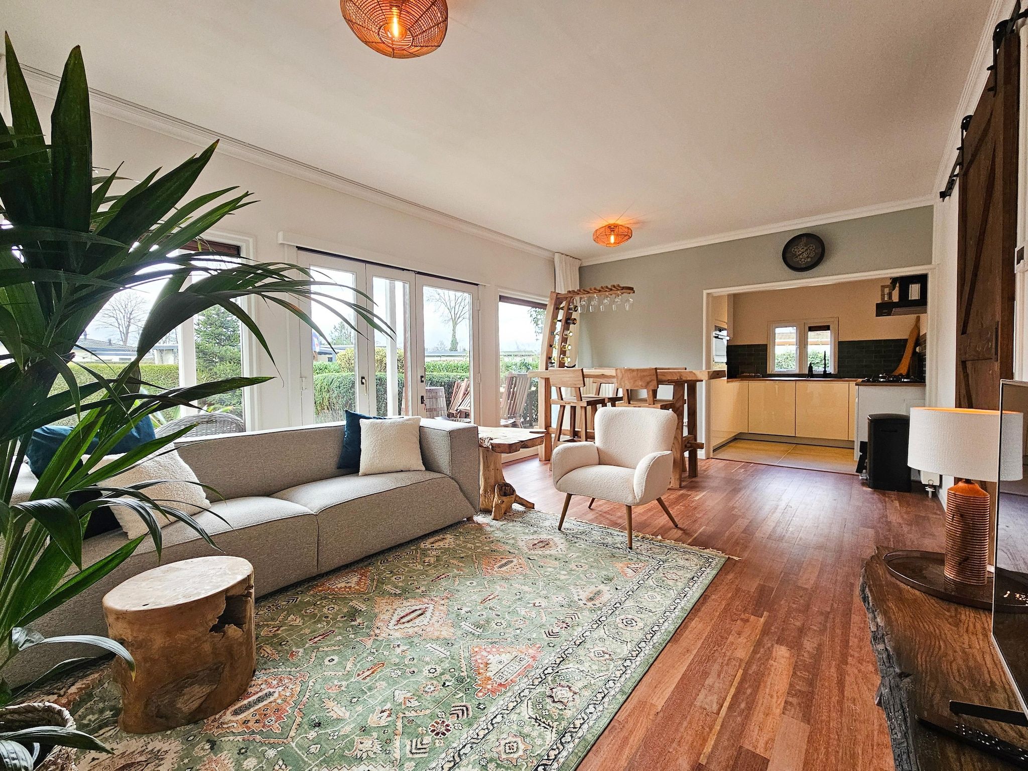 De woonkamer van Chalet Kieftveen Voorthuizen II 4 pax -817 in Voorthuizen