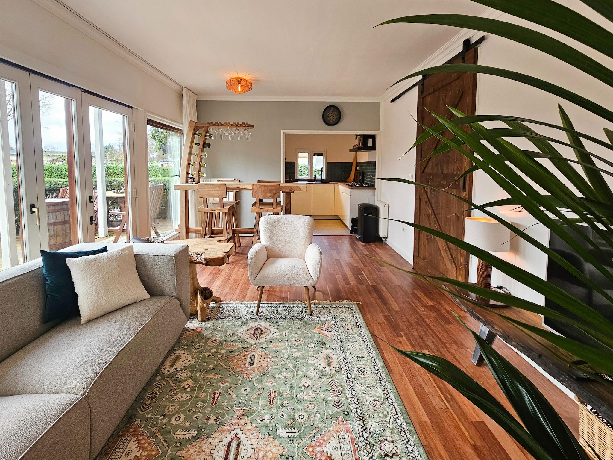 De woonkamer van Chalet Kieftveen Voorthuizen II 4 pax -817 in Voorthuizen