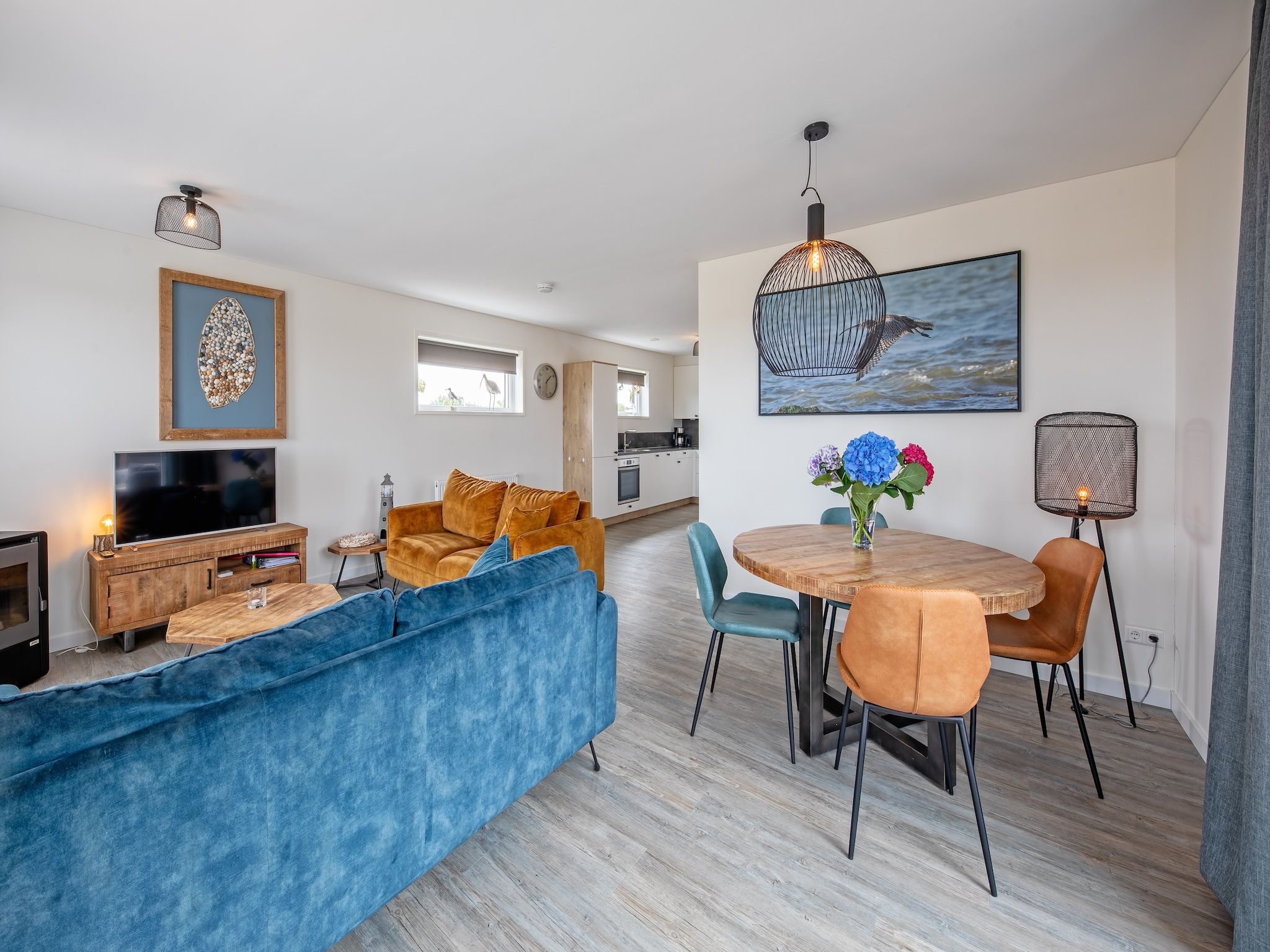 De woonkamer van Wulpenweid 10 in Den Burg