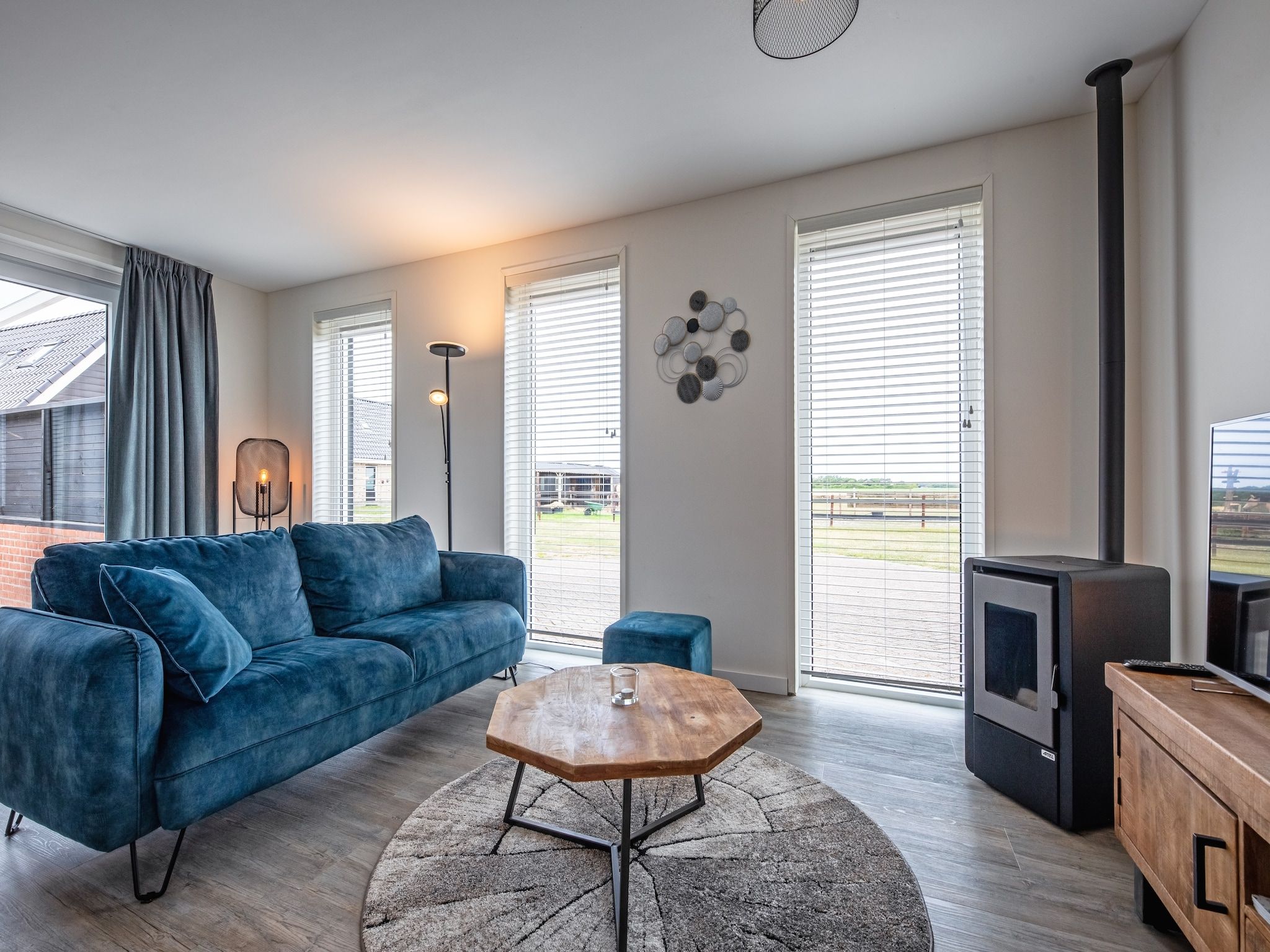 De woonkamer van Wulpenweid 10 in Den Burg