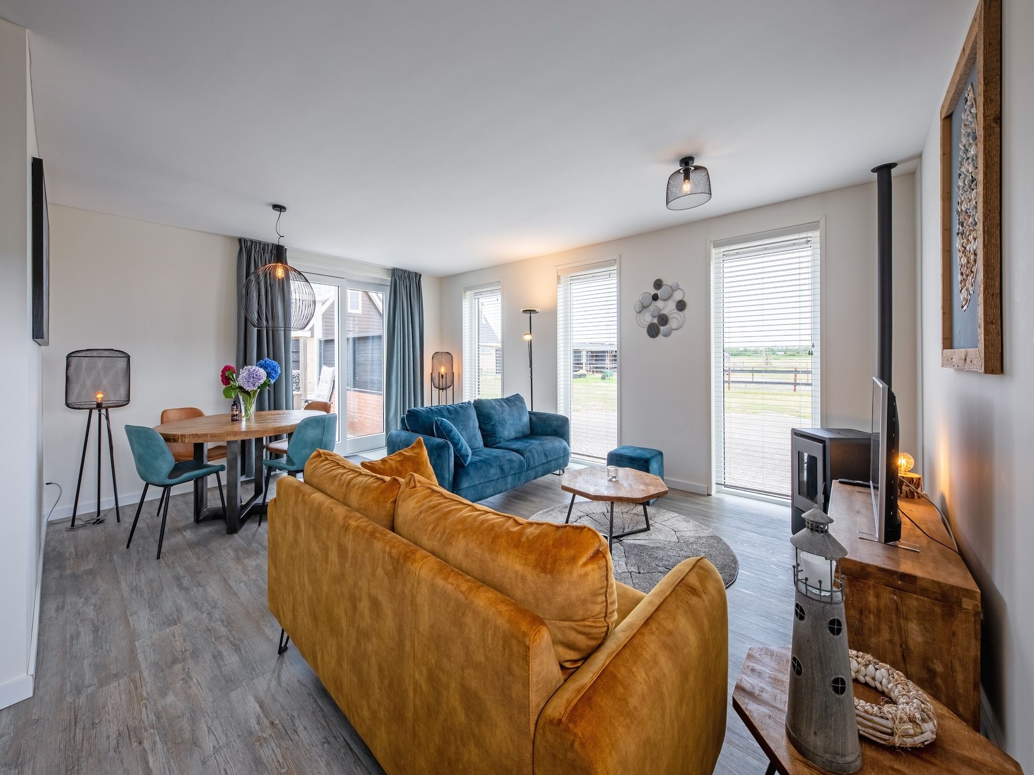 De woonkamer van Wulpenweid 10 in Den Burg