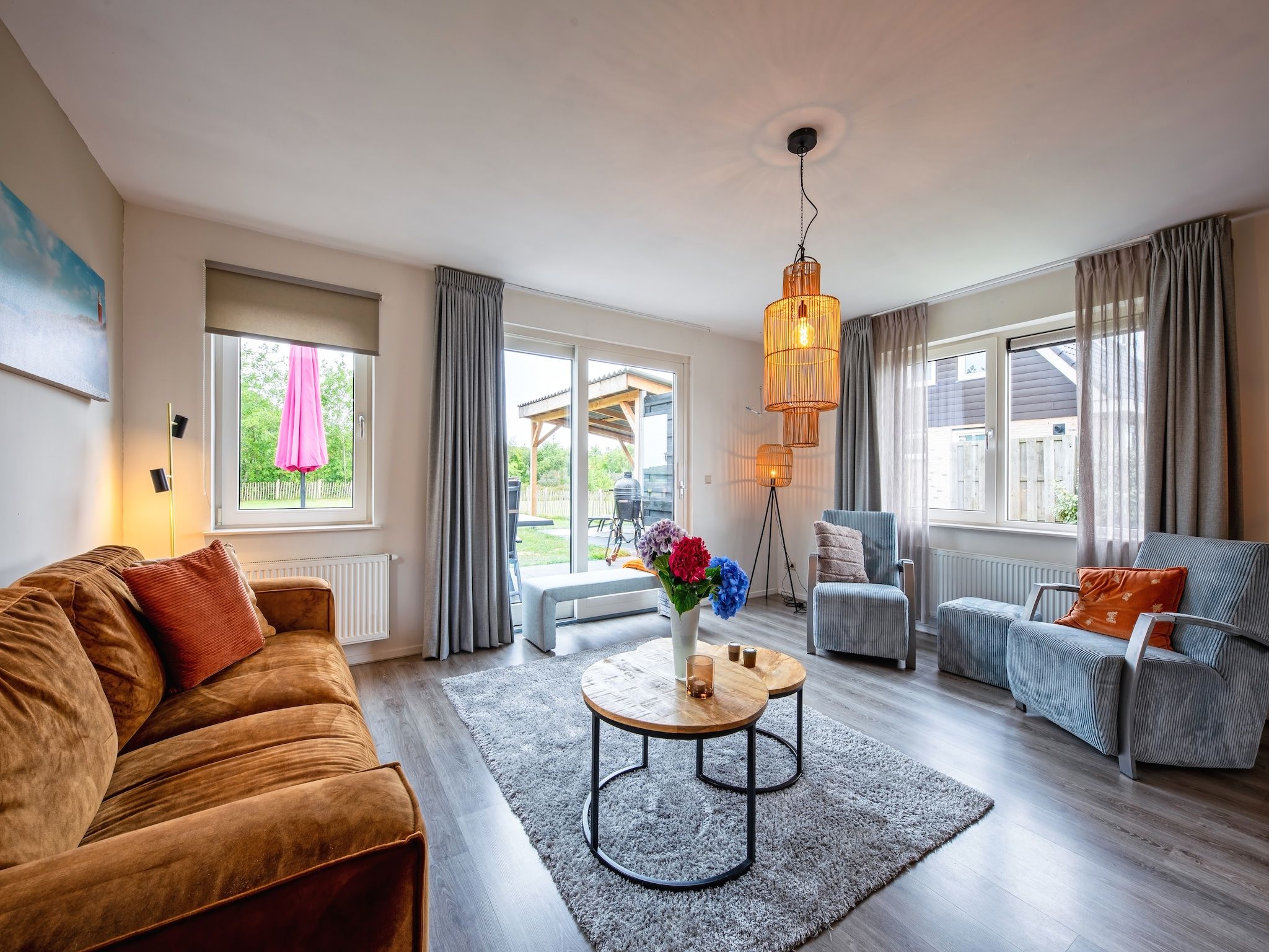 De woonkamer van Wulpenweid 12 in Den Burg