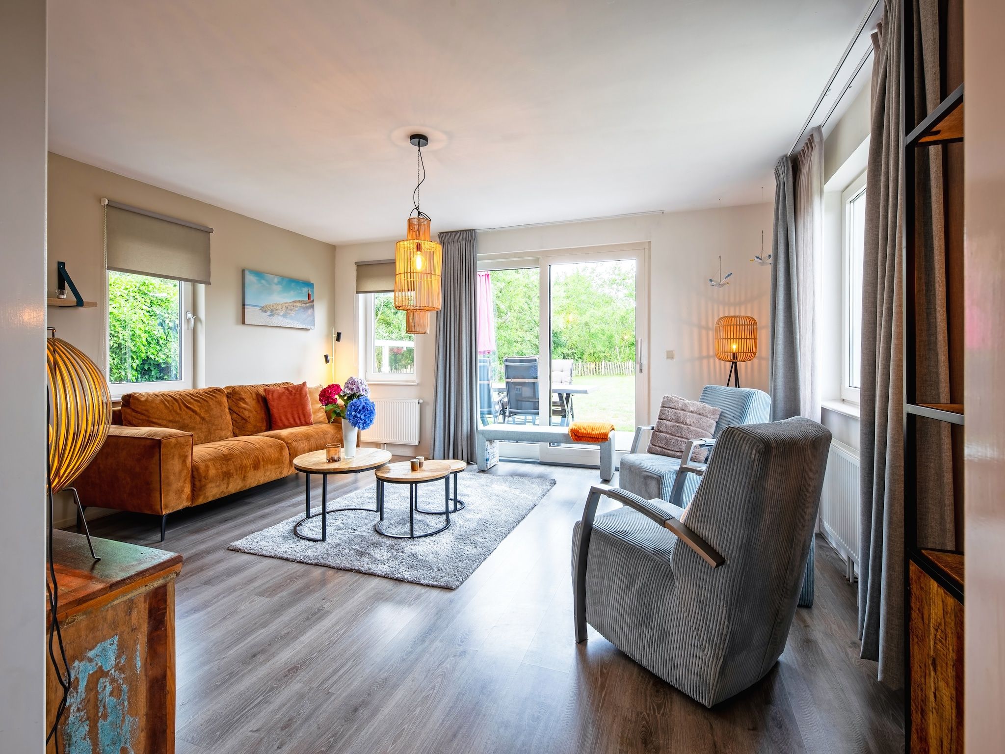 De woonkamer van Wulpenweid 12 in Den Burg