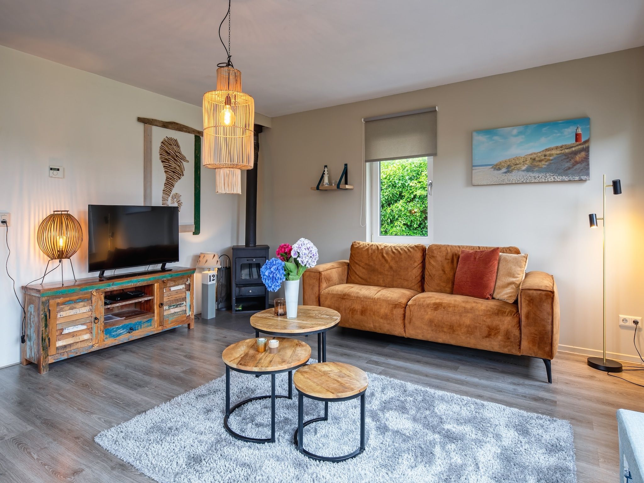 De woonkamer van Wulpenweid 12 in Den Burg