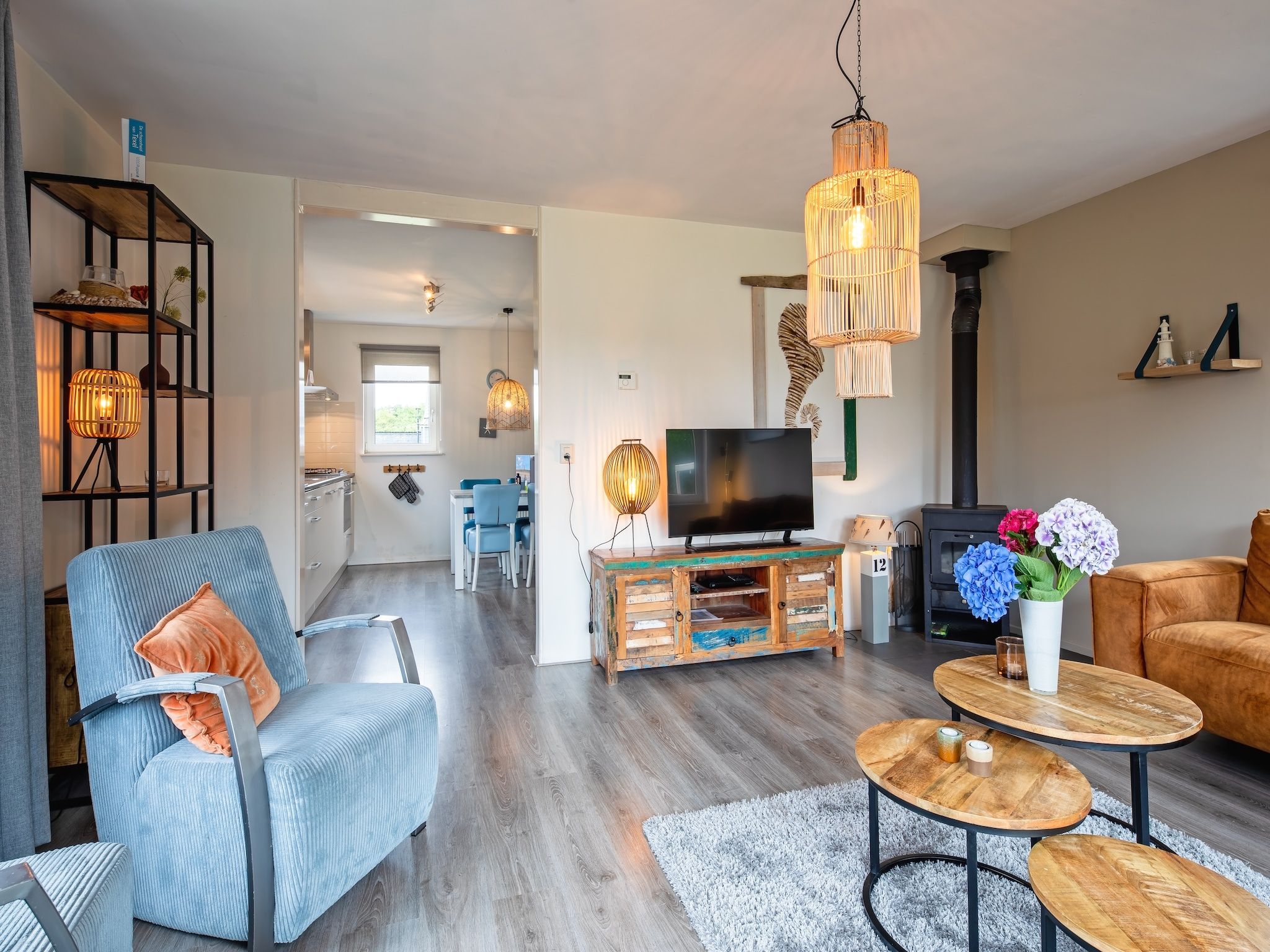 De woonkamer van Wulpenweid 12 in Den Burg