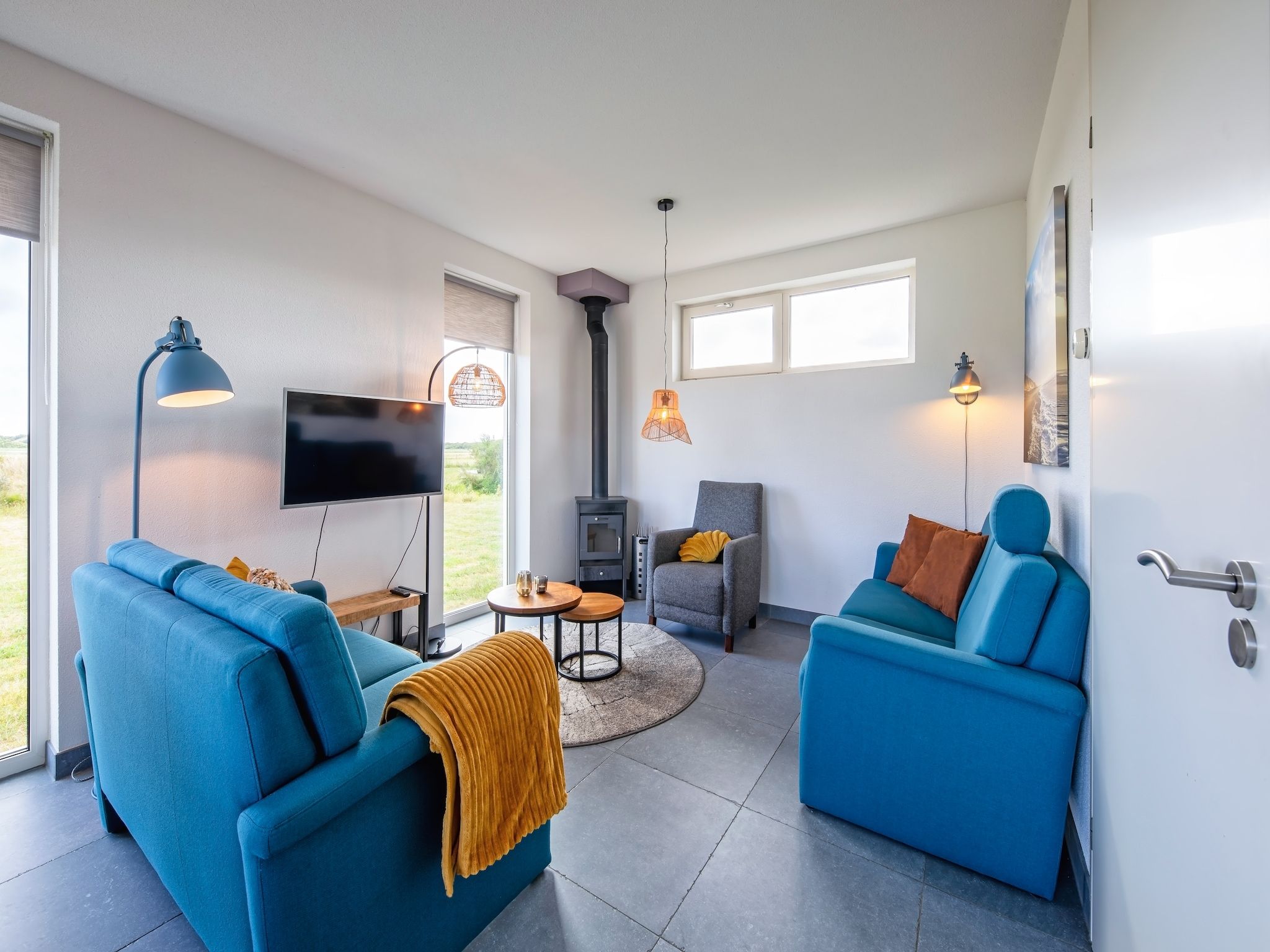 De woonkamer van Wulpenweid 12A in Den Burg