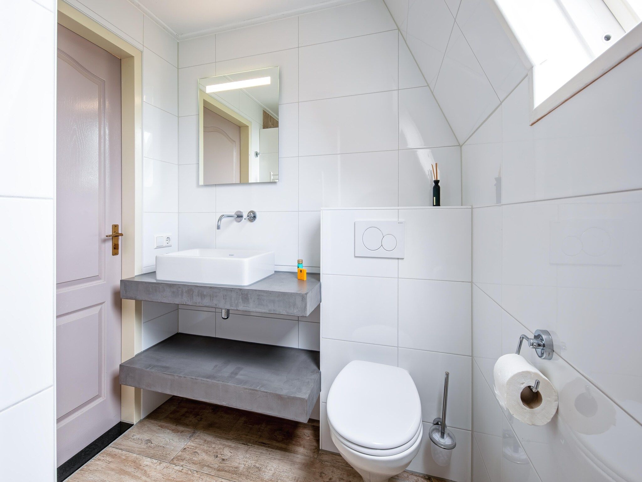 De badkamer van Wulpenweid 14 in Den Burg