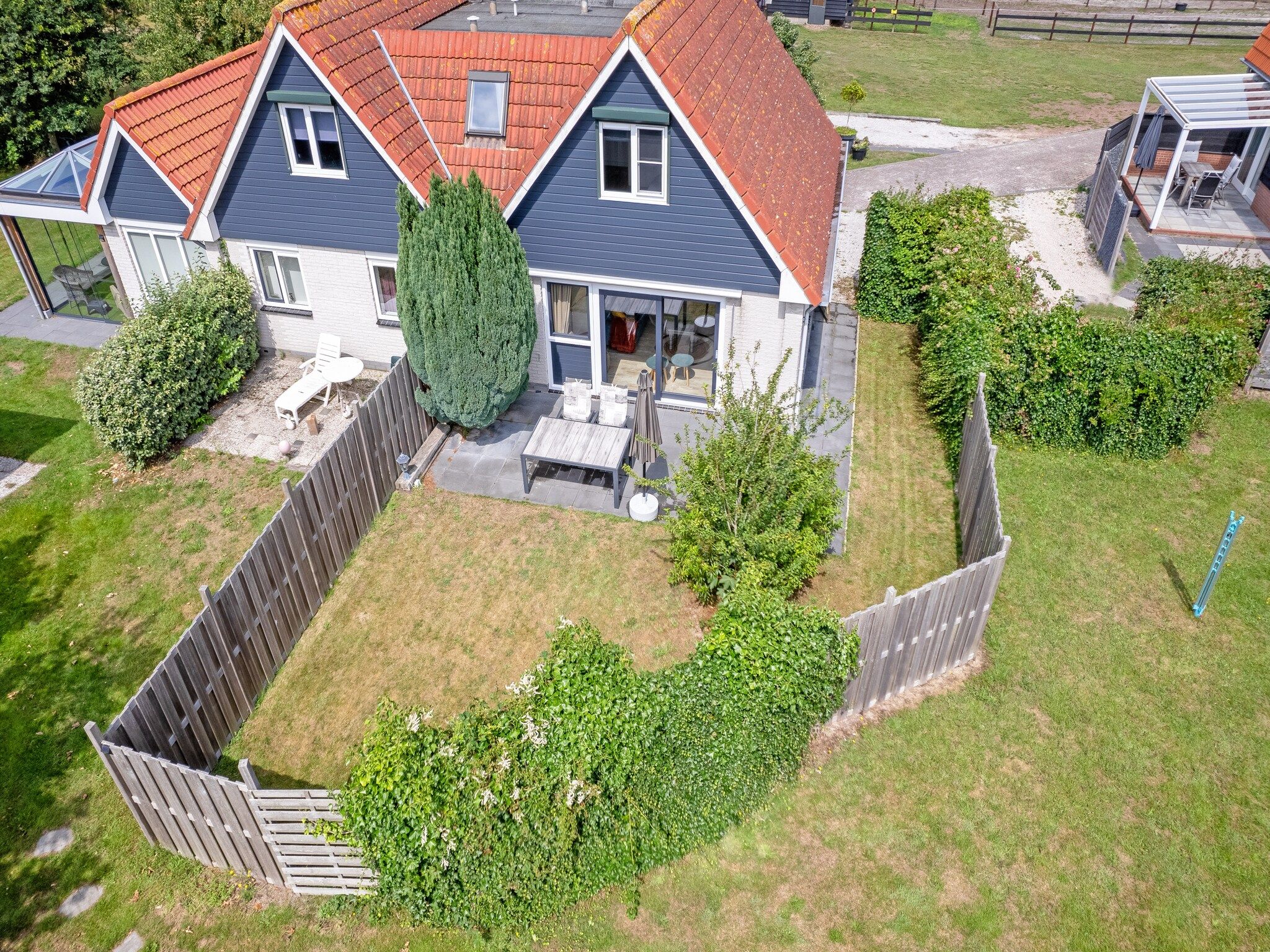 De buitenkant van Wulpenweid 14 in Den Burg