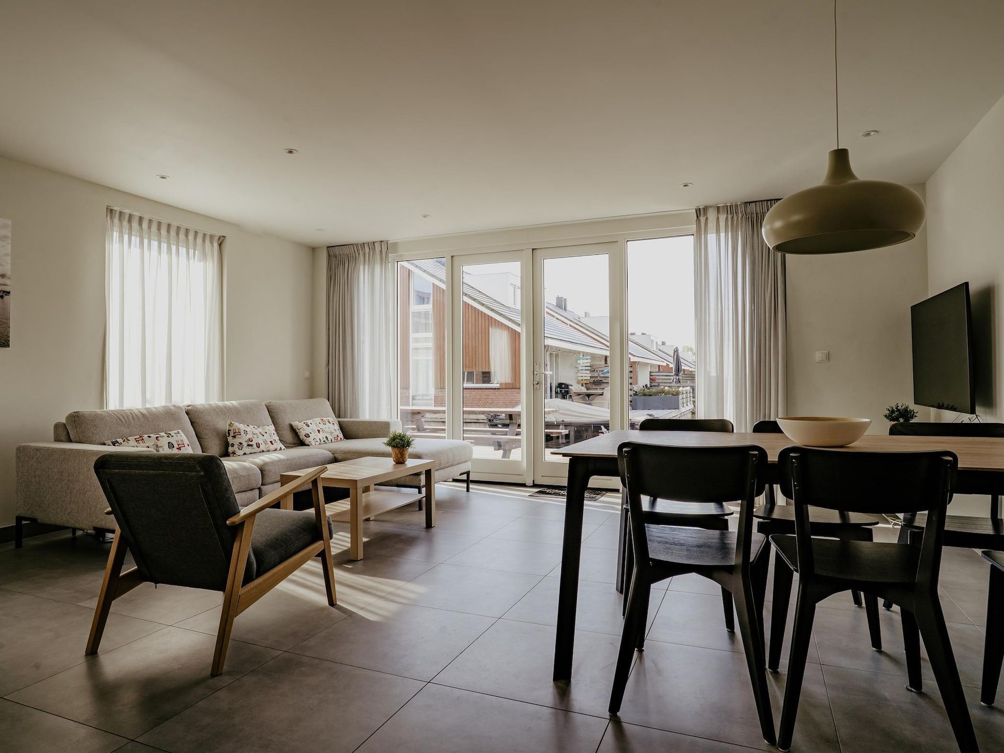 De eetkamer van Waterpark de Meerparel 13 in Uitgeest