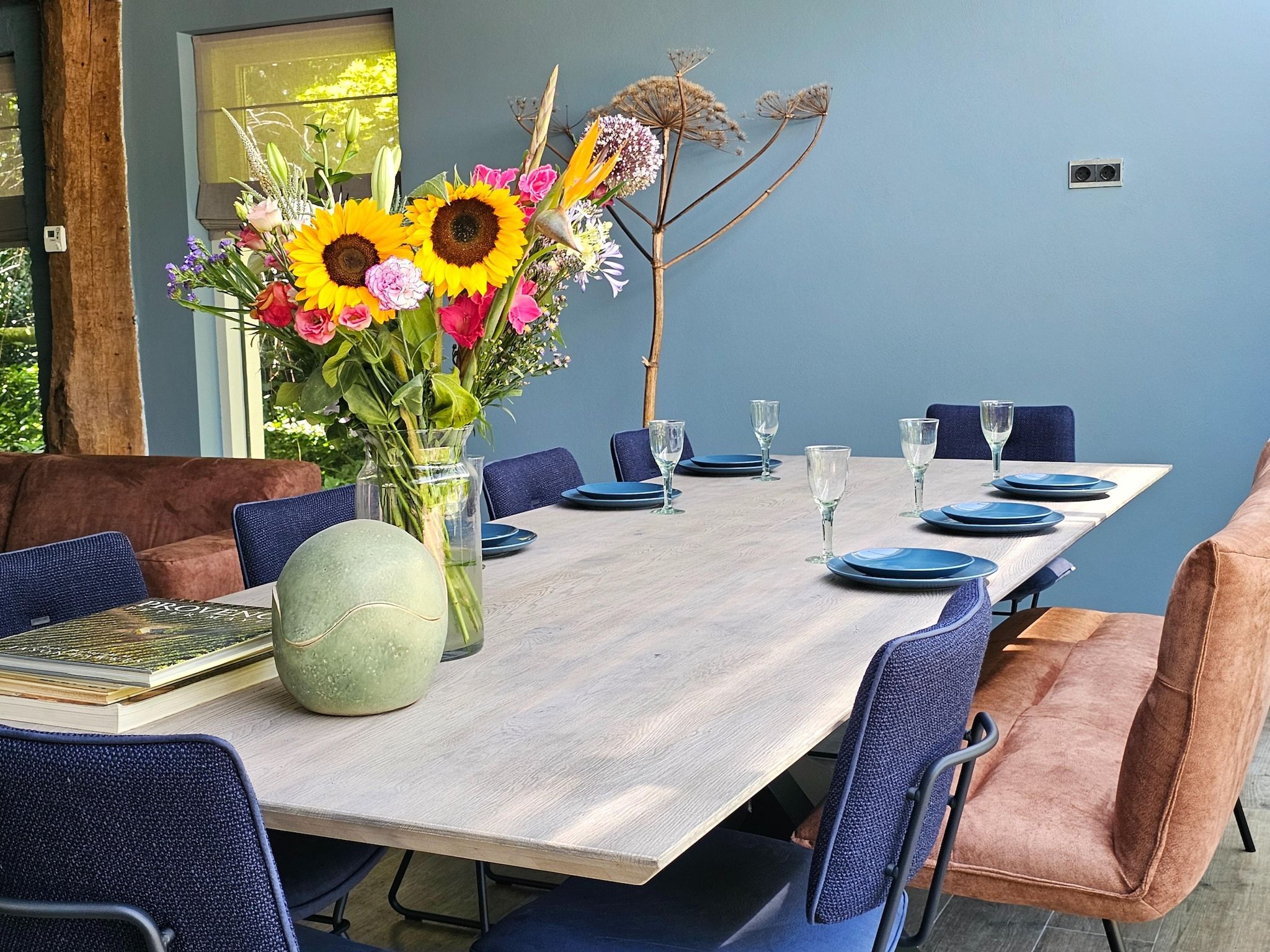 De eetkamer van Dorpswoning Het Tolhuis in Leende