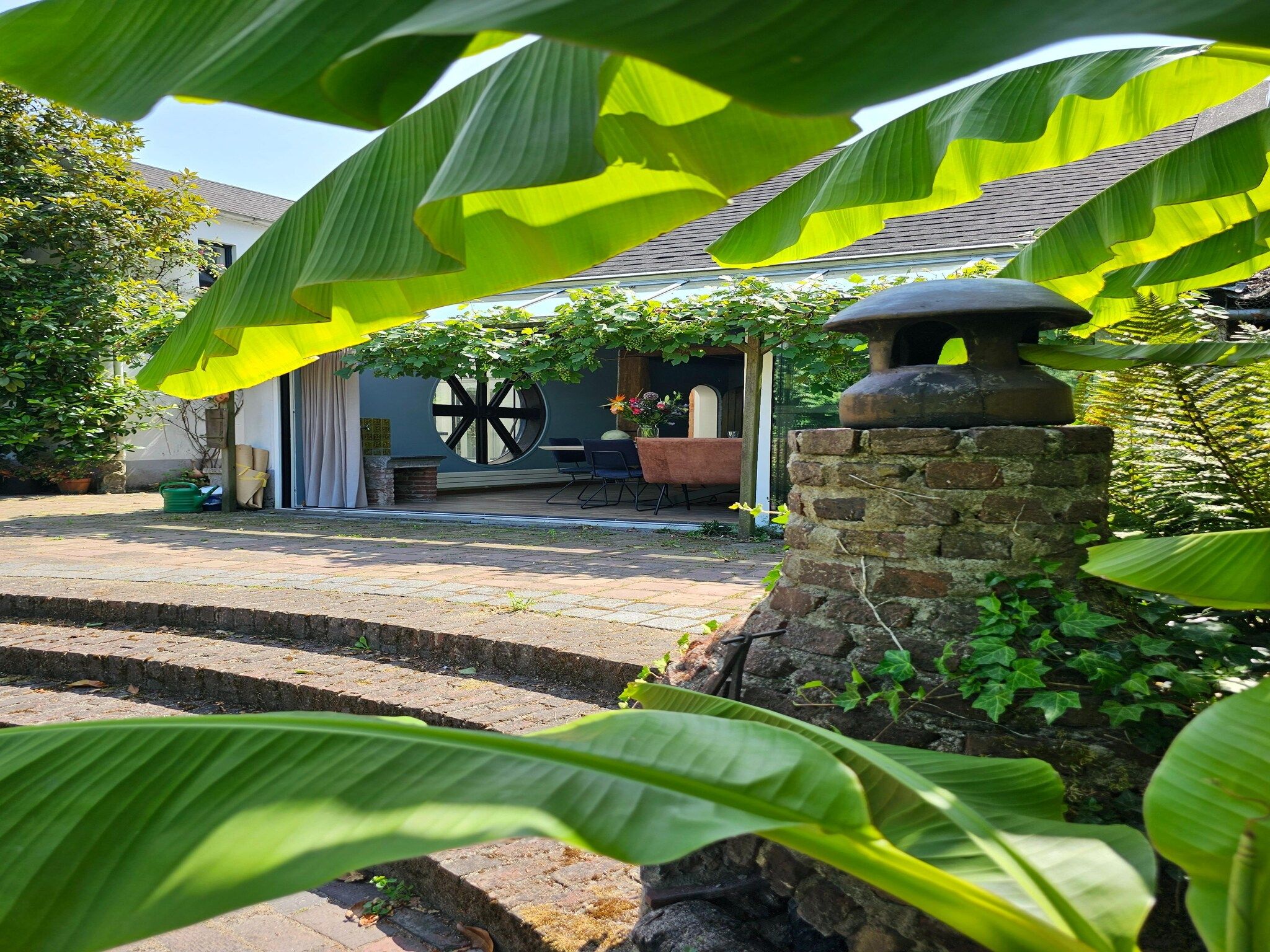 Het terras van Dorpswoning Het Tolhuis in Leende
