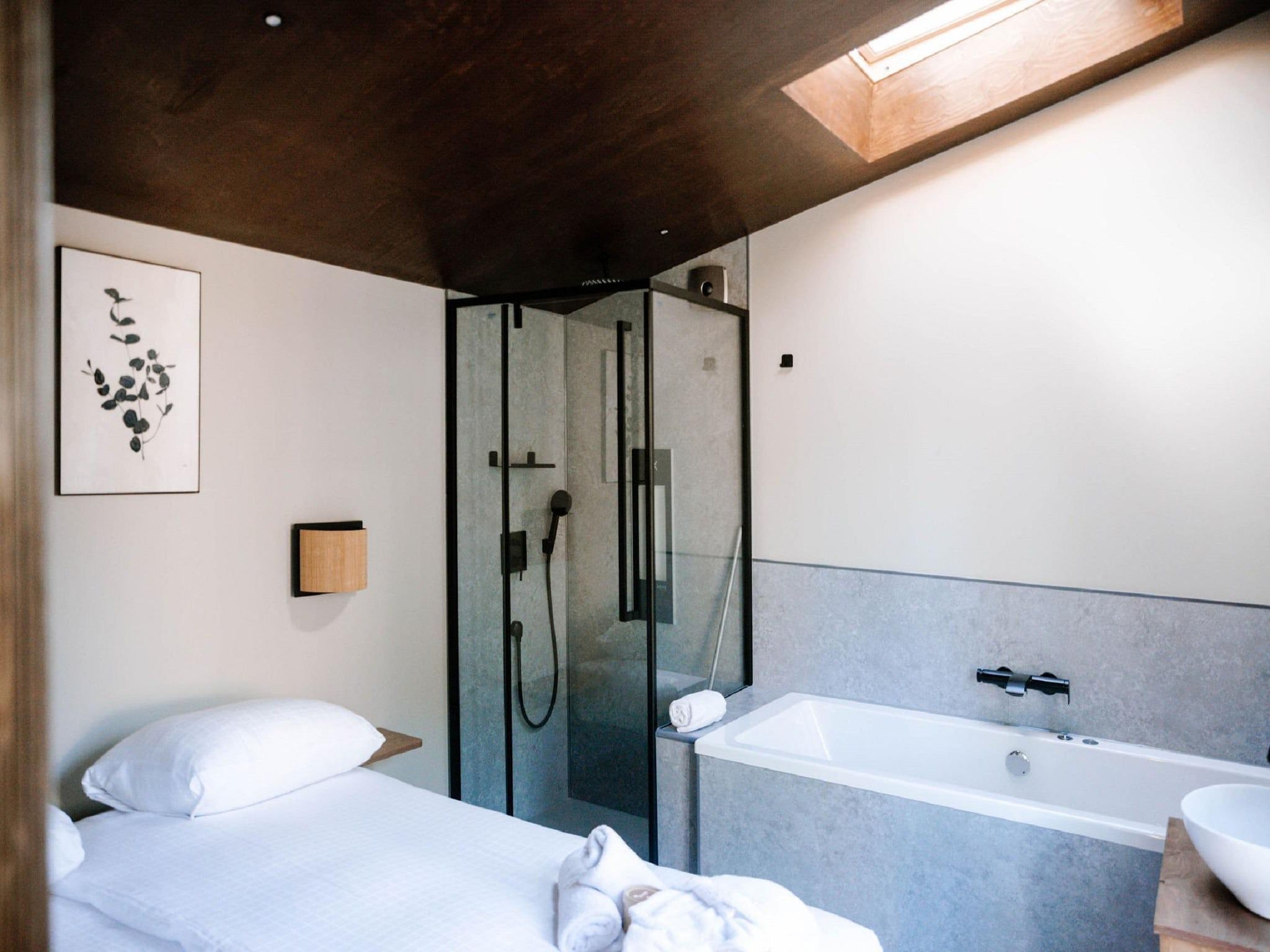 De badkamer van Landgoed De IJsvogel 12 in Voorthuizen