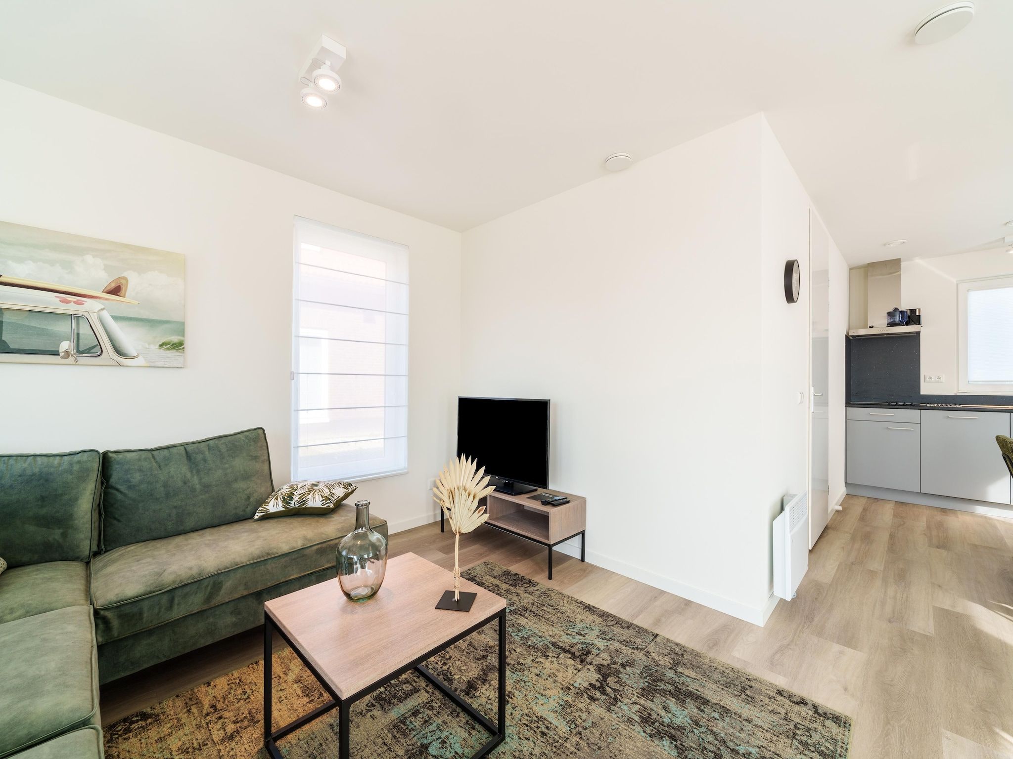 De woonkamer van Kuifduiker 124 in Simonshaven