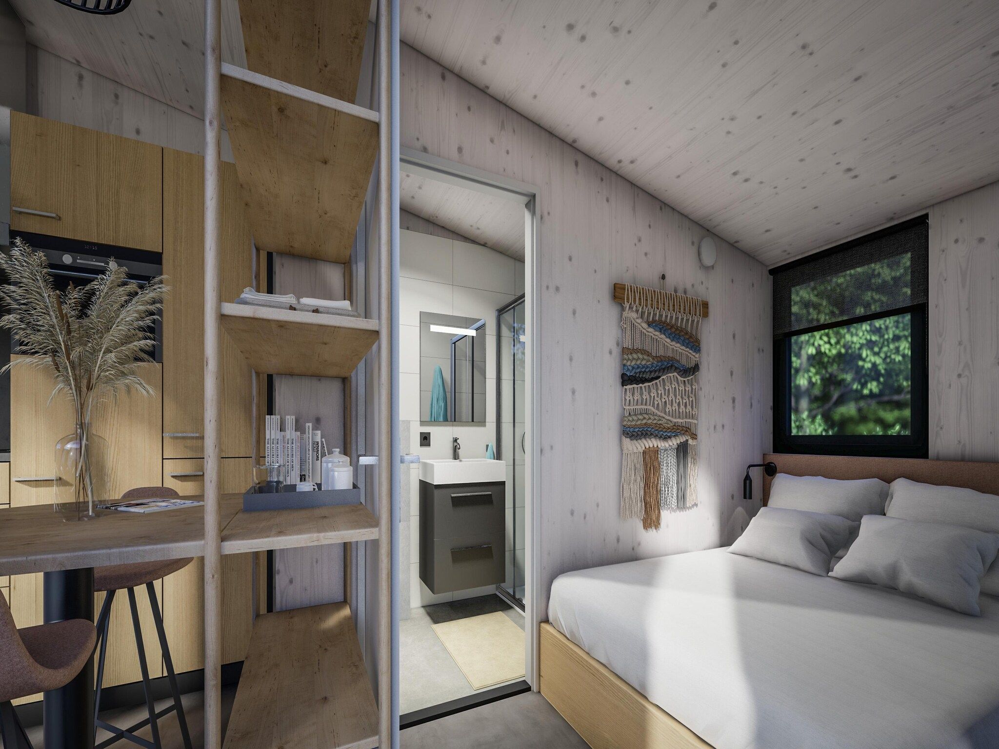 Een slaapkamer van Vakantiepark Klein Vink 23 in Arcen