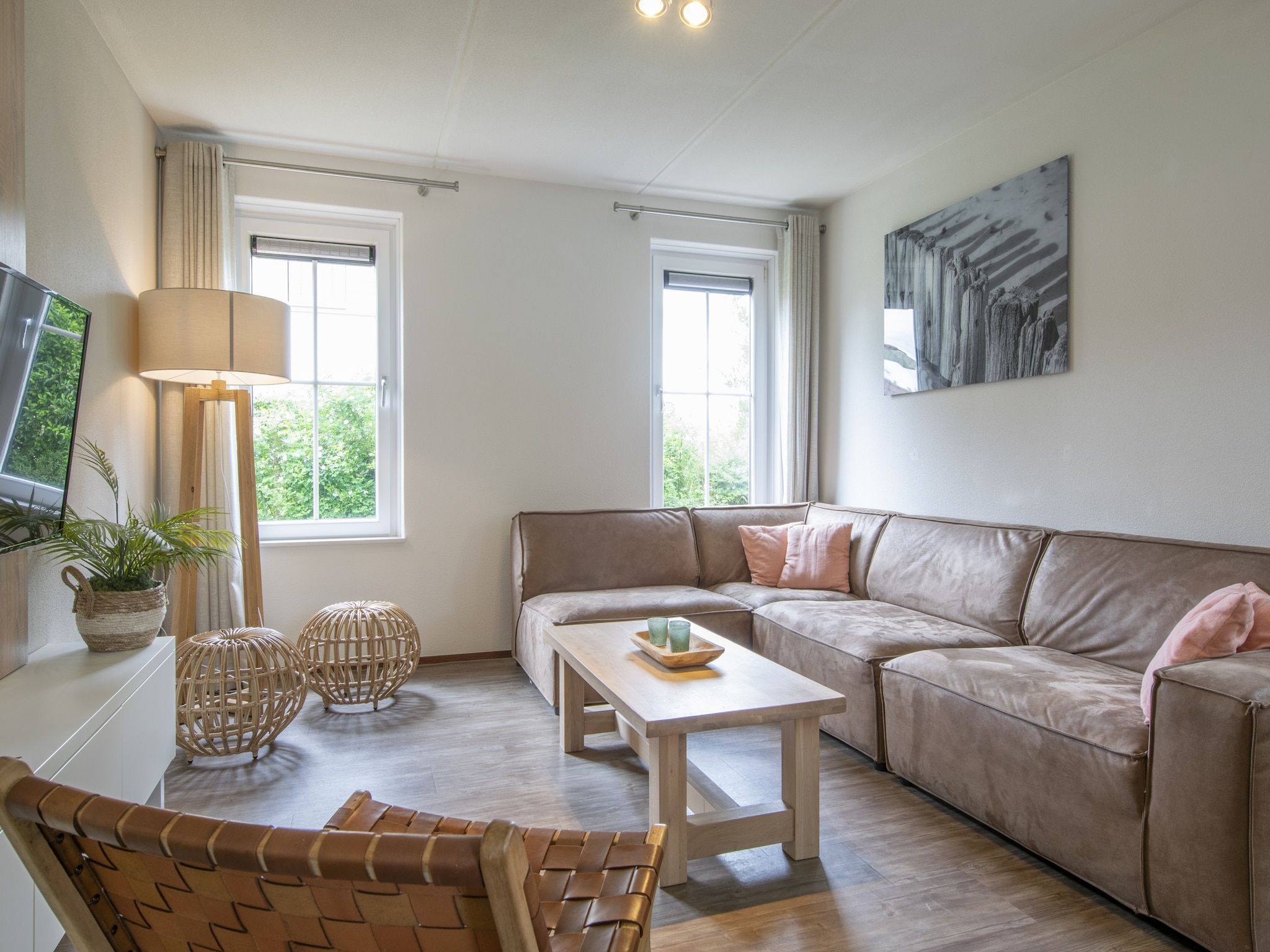 De woonkamer van Noordzee Résidence Cadzand-Bad 31 in Cadzand-Bad