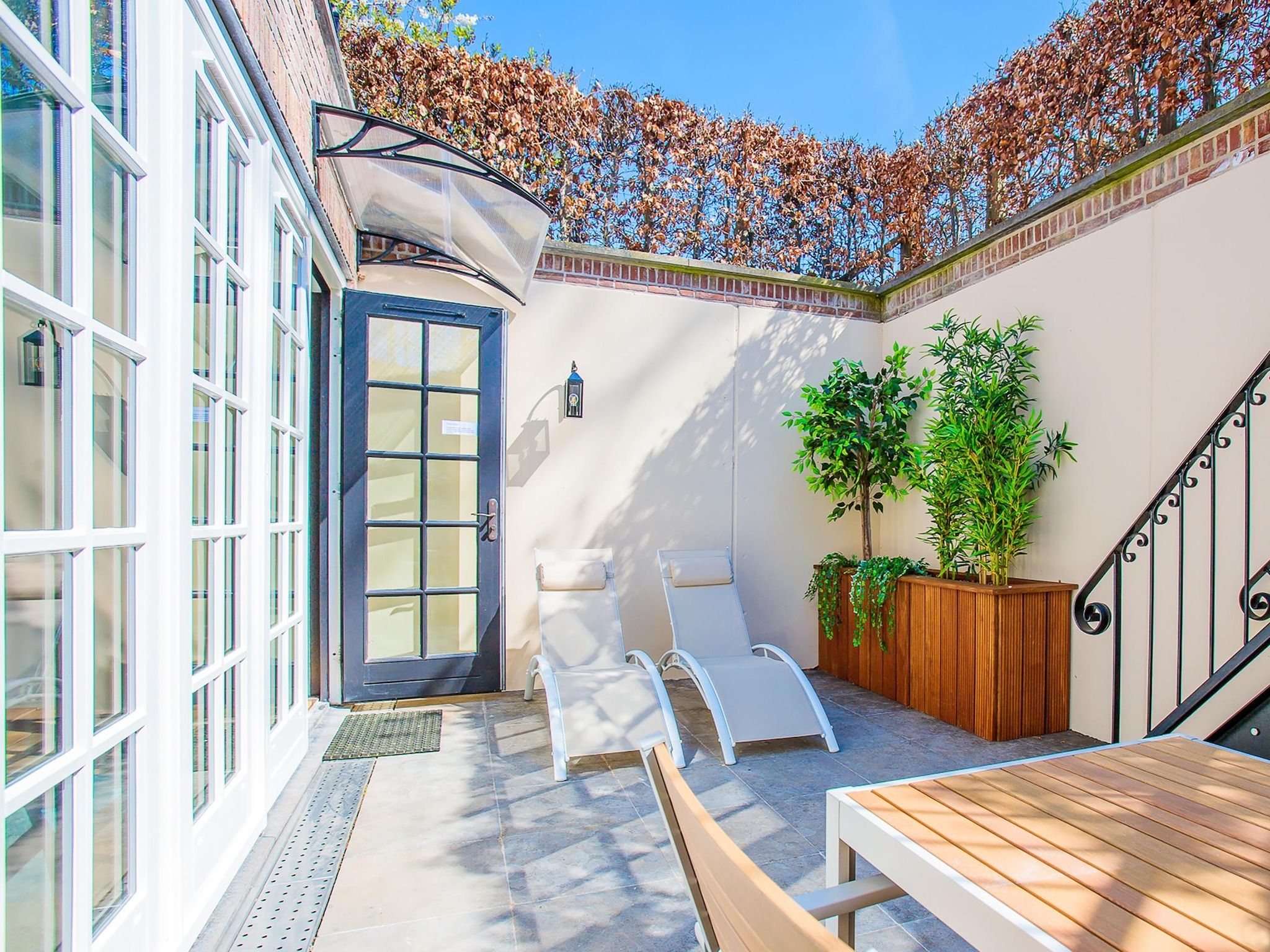 De tuin van Thermen Mi Casa in Culemborg