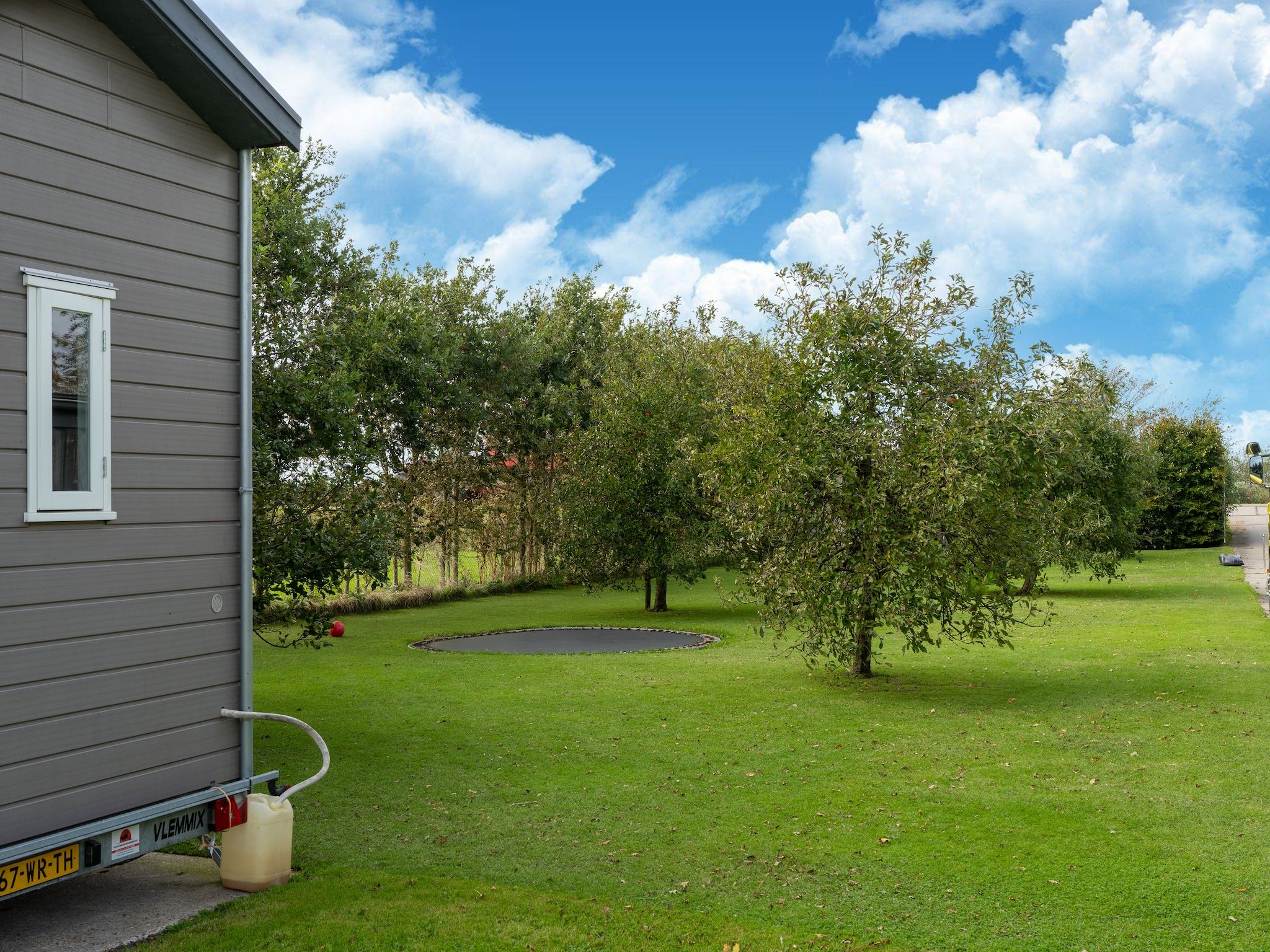 Het uitzicht vanaf Tiny House in Burgerbrug