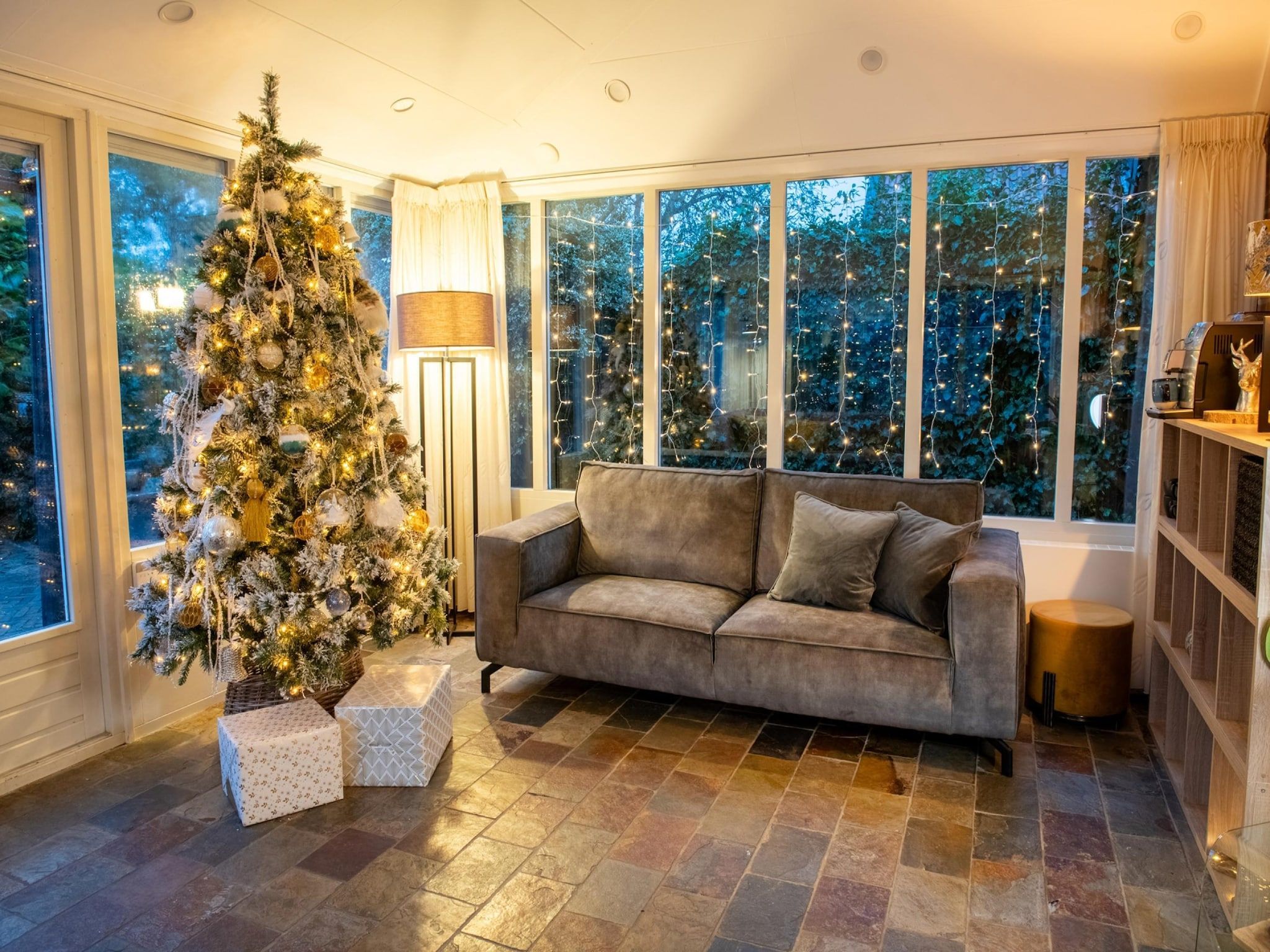 De woonkamer van BnB van Duin in Steenderen