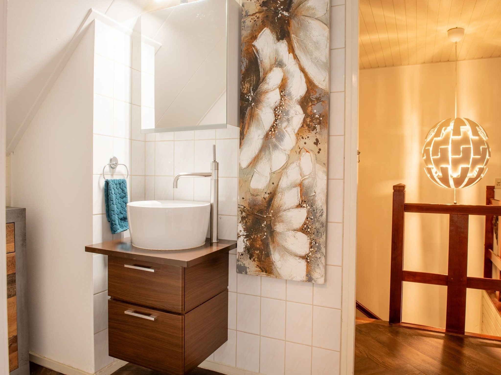 De badkamer van BnB van Duin in Steenderen