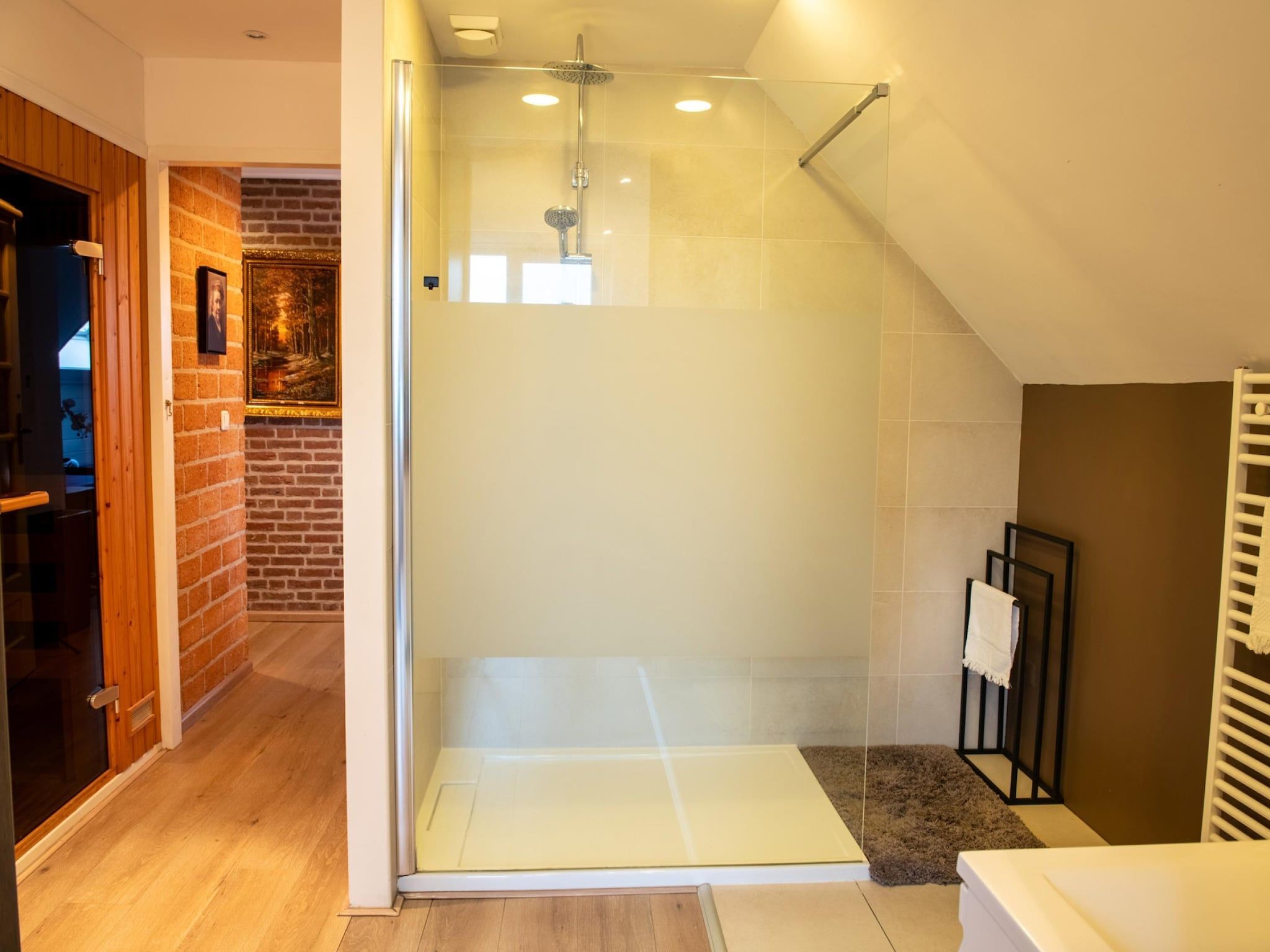 De badkamer van BnB van Duin in Steenderen