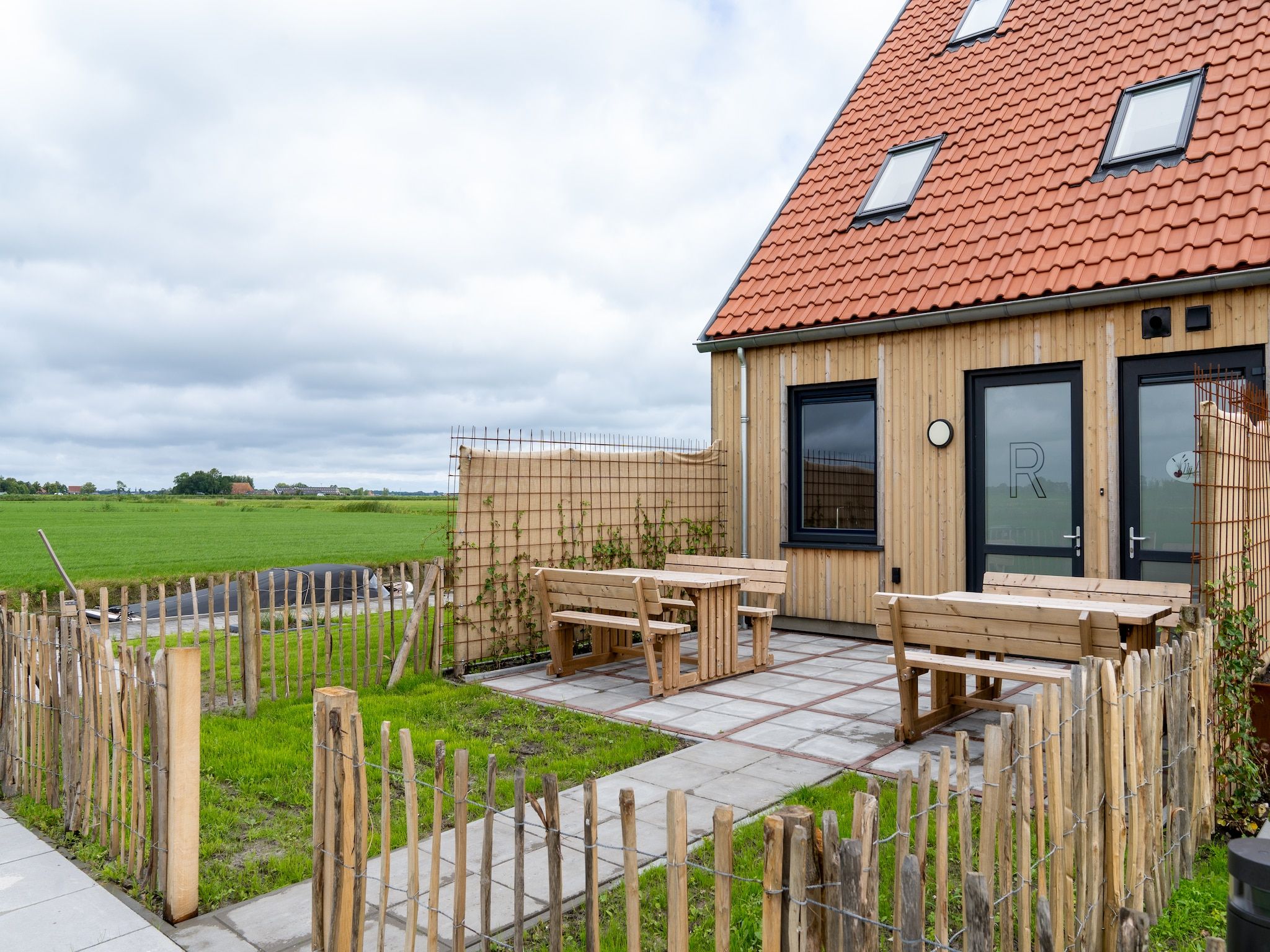 De tuin van Friese Villa in Leons in Leons