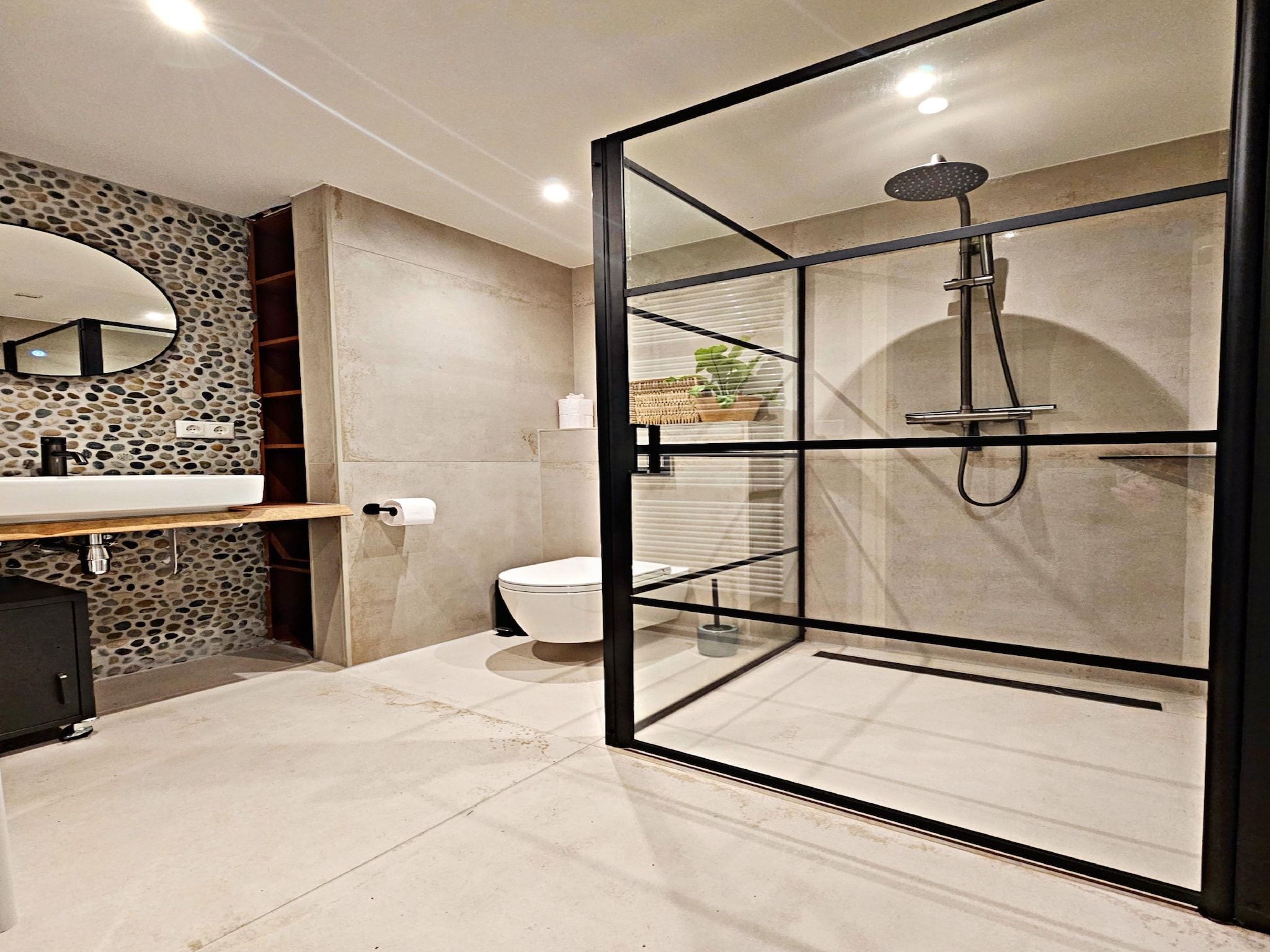 De badkamer van Vakantiewoning het Bakhuis Zeumershof 4 pax in Voorthuizen