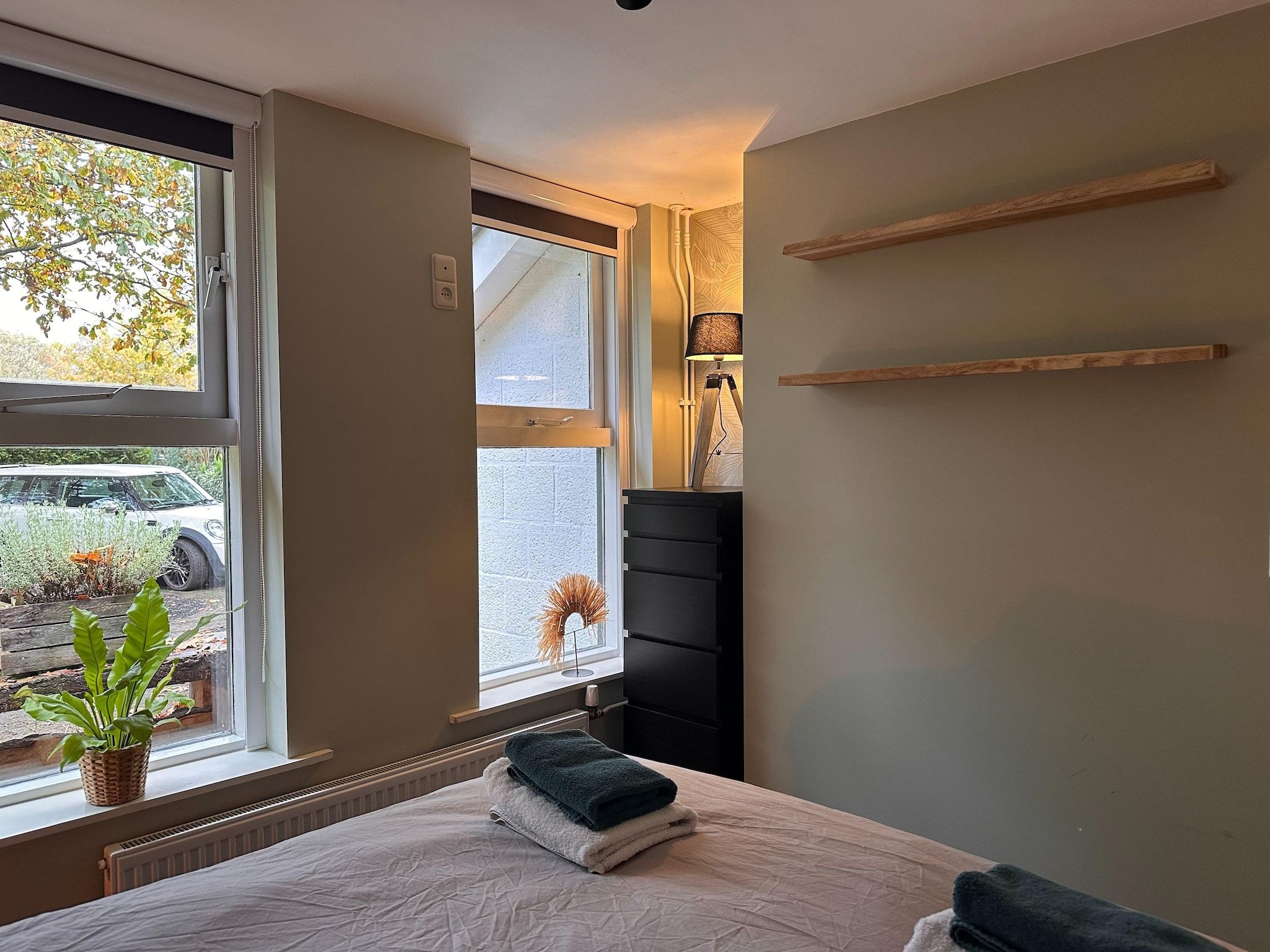 Een slaapkamer van Vakantiewoning het Bakhuis Zeumershof 4 pax in Voorthuizen