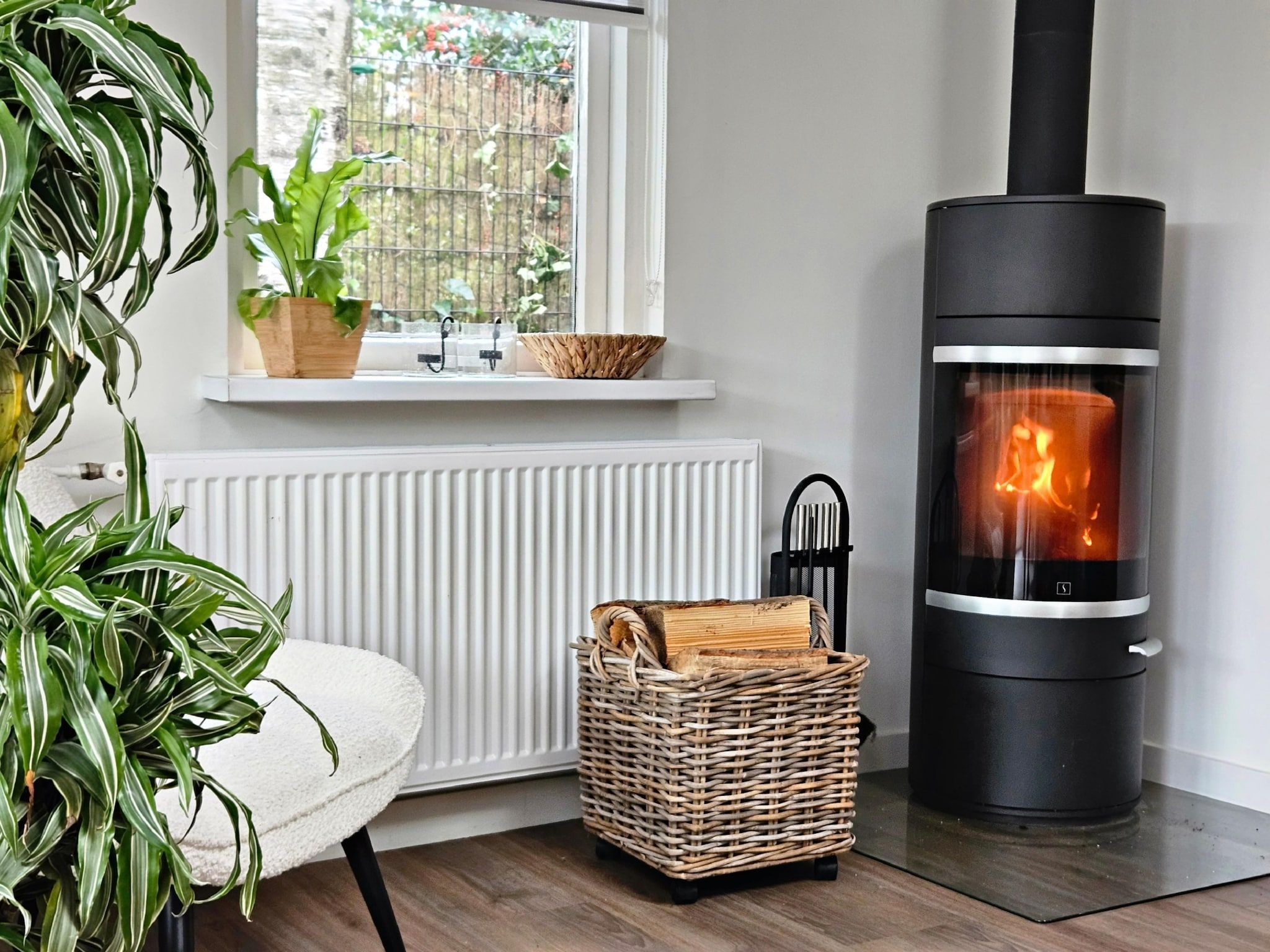 De woonkamer van Vakantiewoning het Bakhuis Zeumershof 4 pax in Voorthuizen