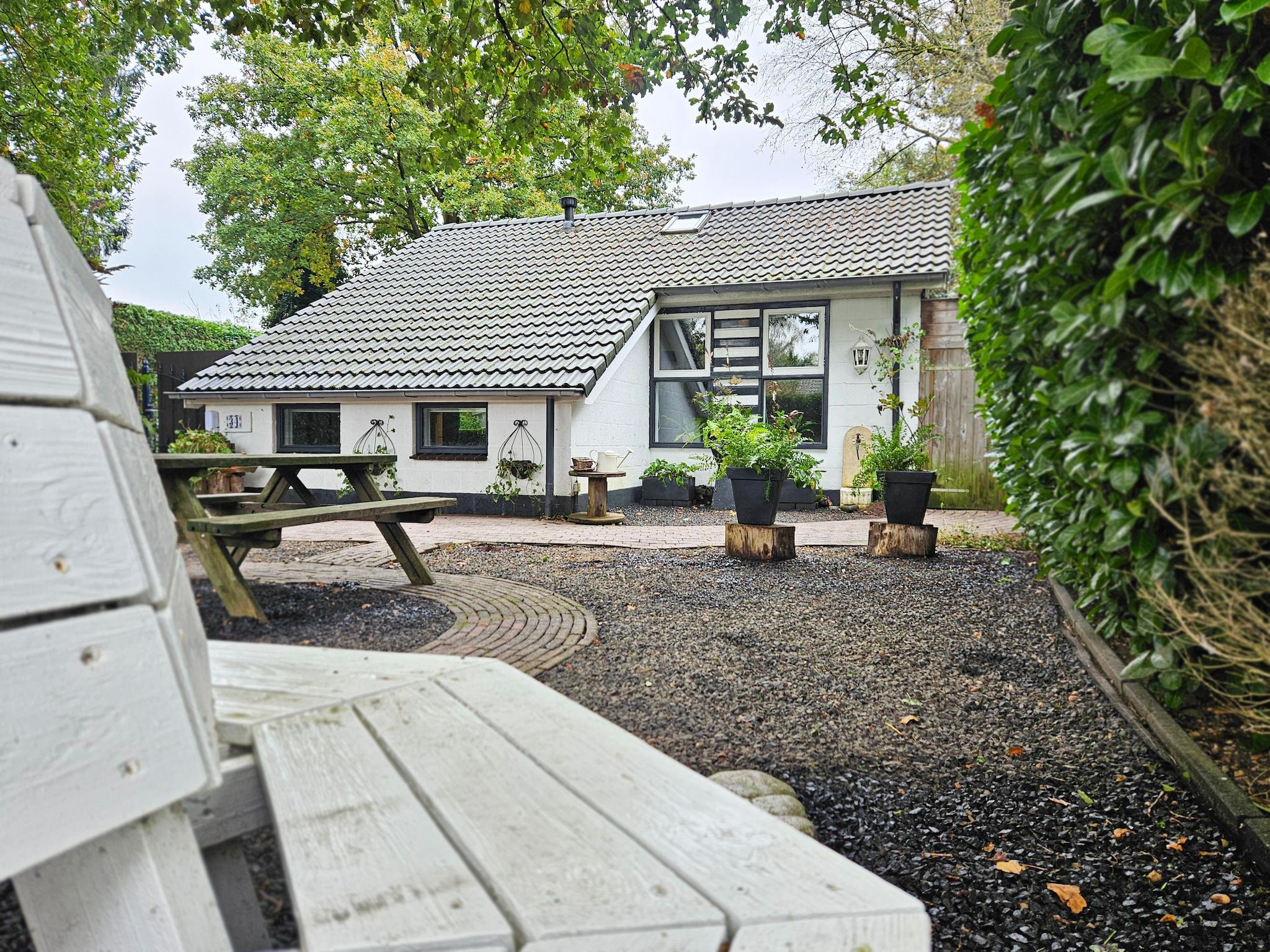 De buitenkant van Vakantiewoning het Bakhuis Zeumershof 4 pax in Voorthuizen