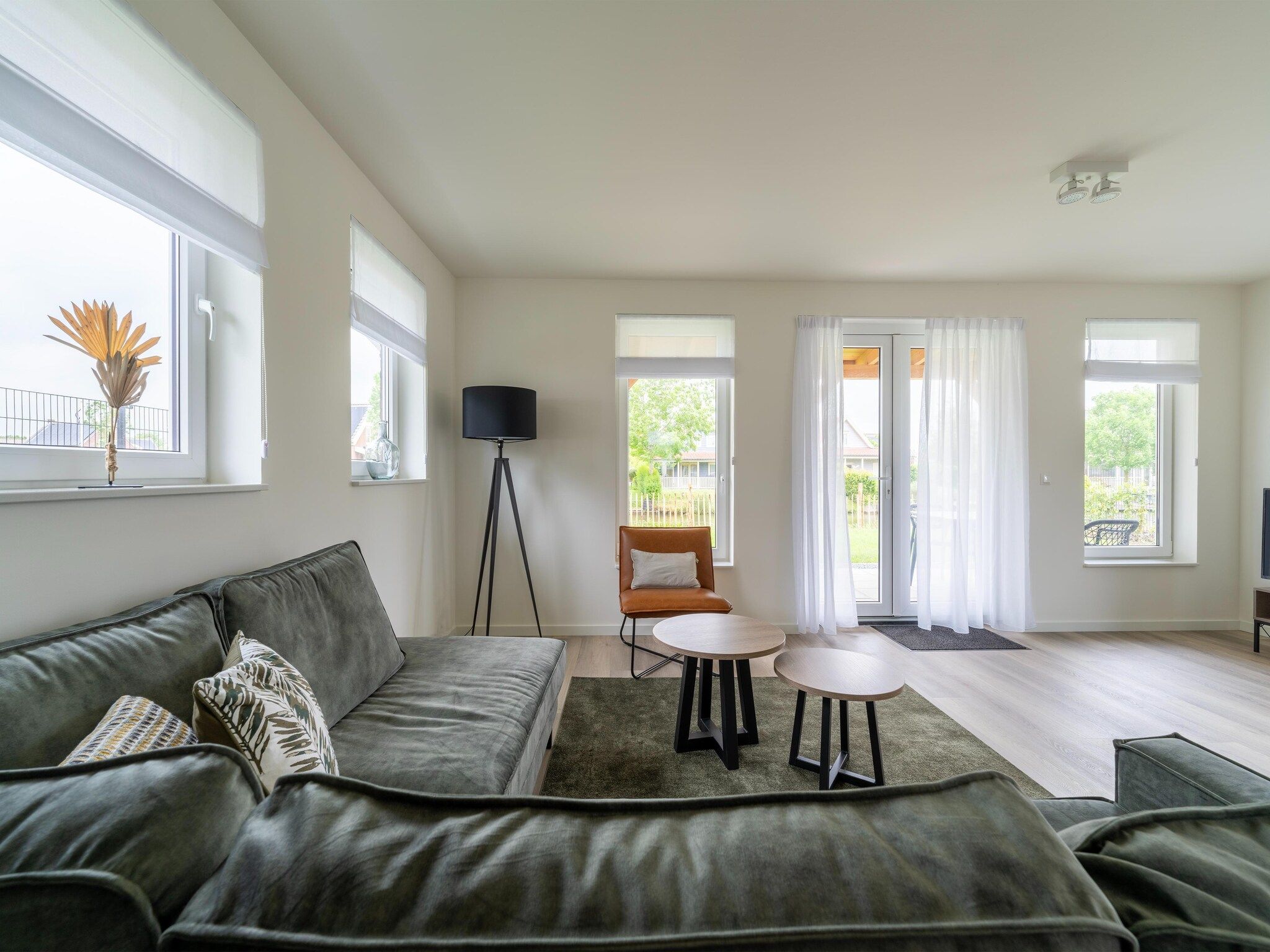 De woonkamer van Strandloper 129 in Simonshaven