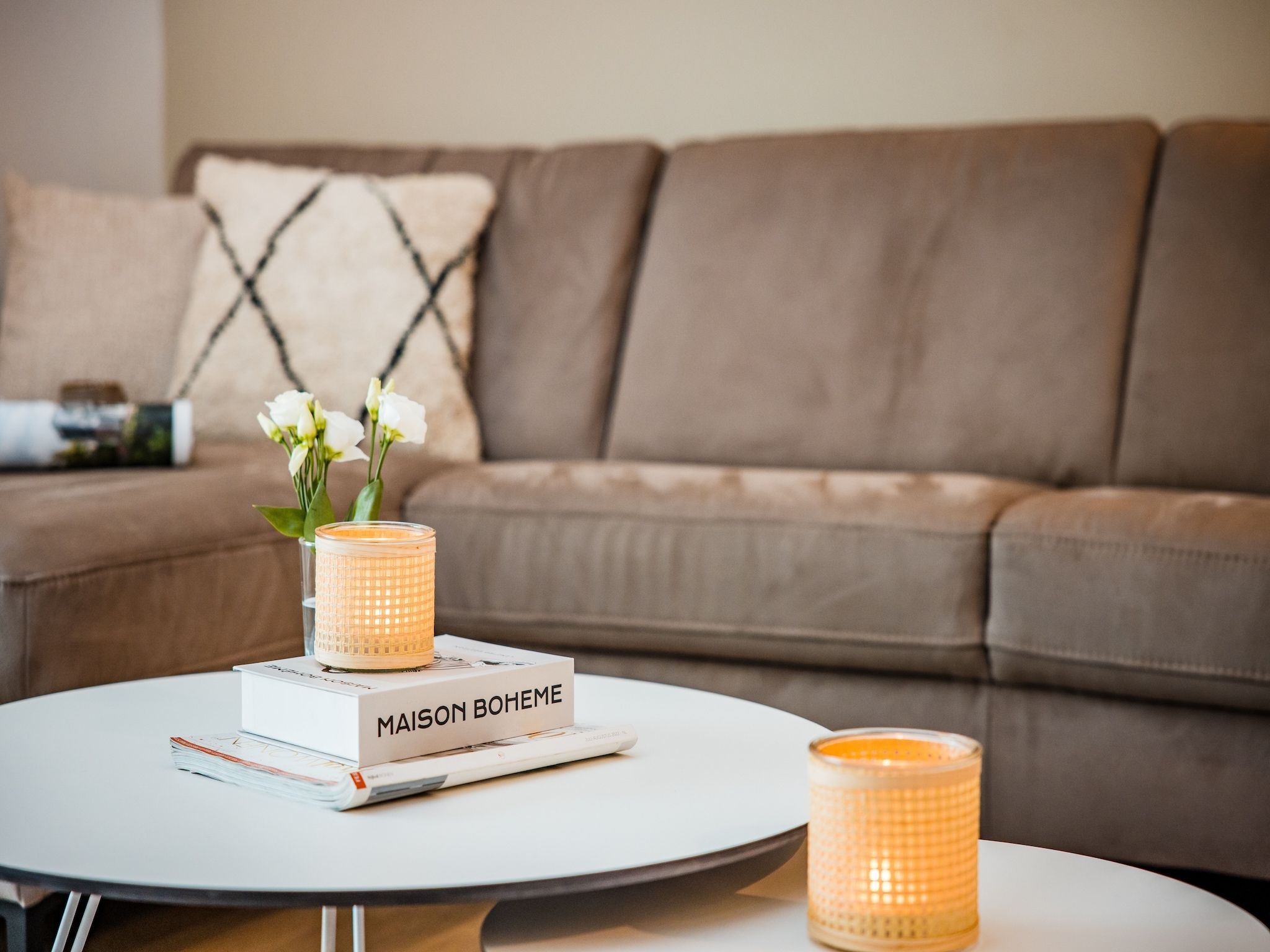 De woonkamer van Steenpatrijs 17-04 in Voorthuizen